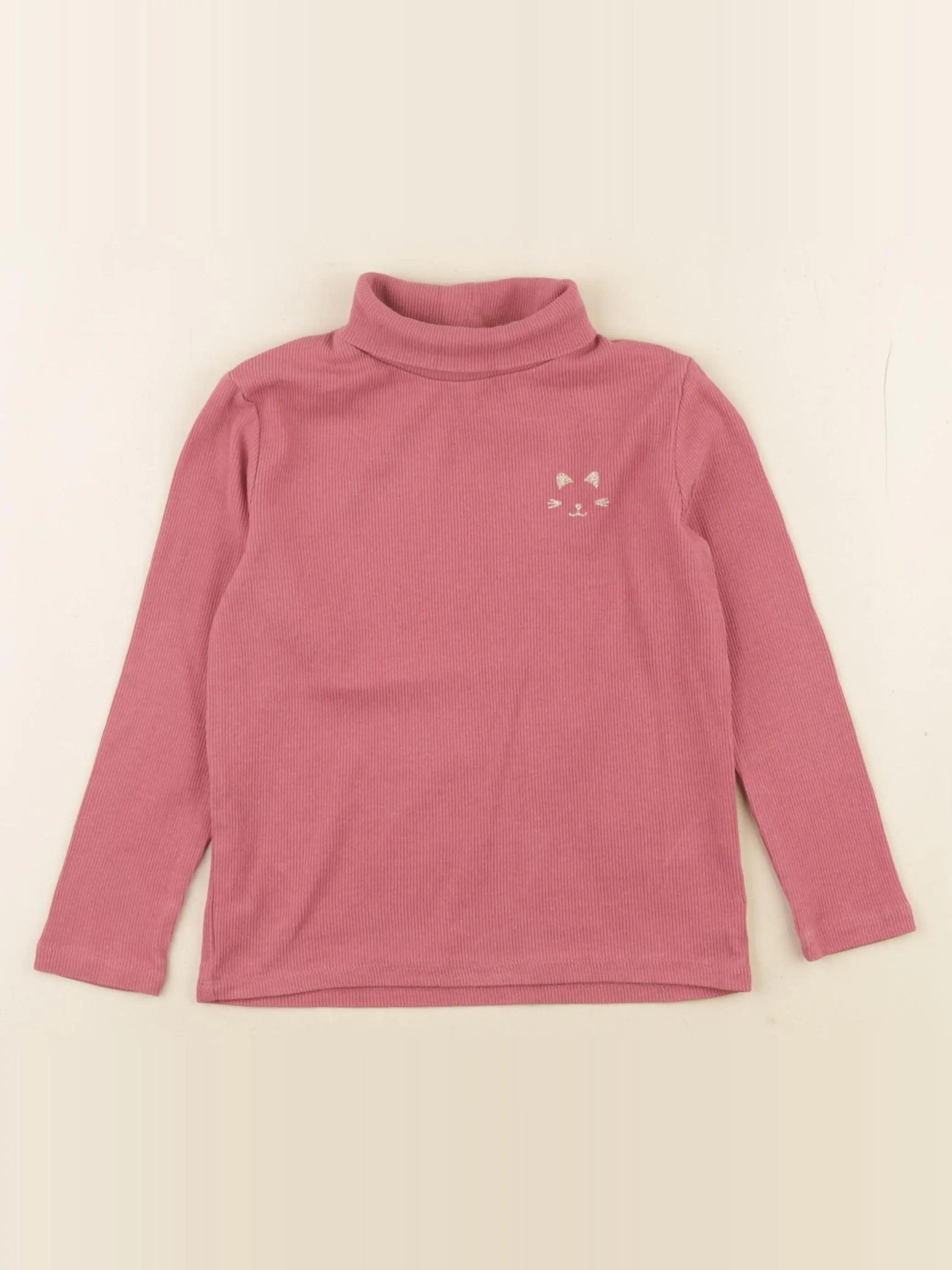 Vertbaudet - sous-pull rose - 5 ans