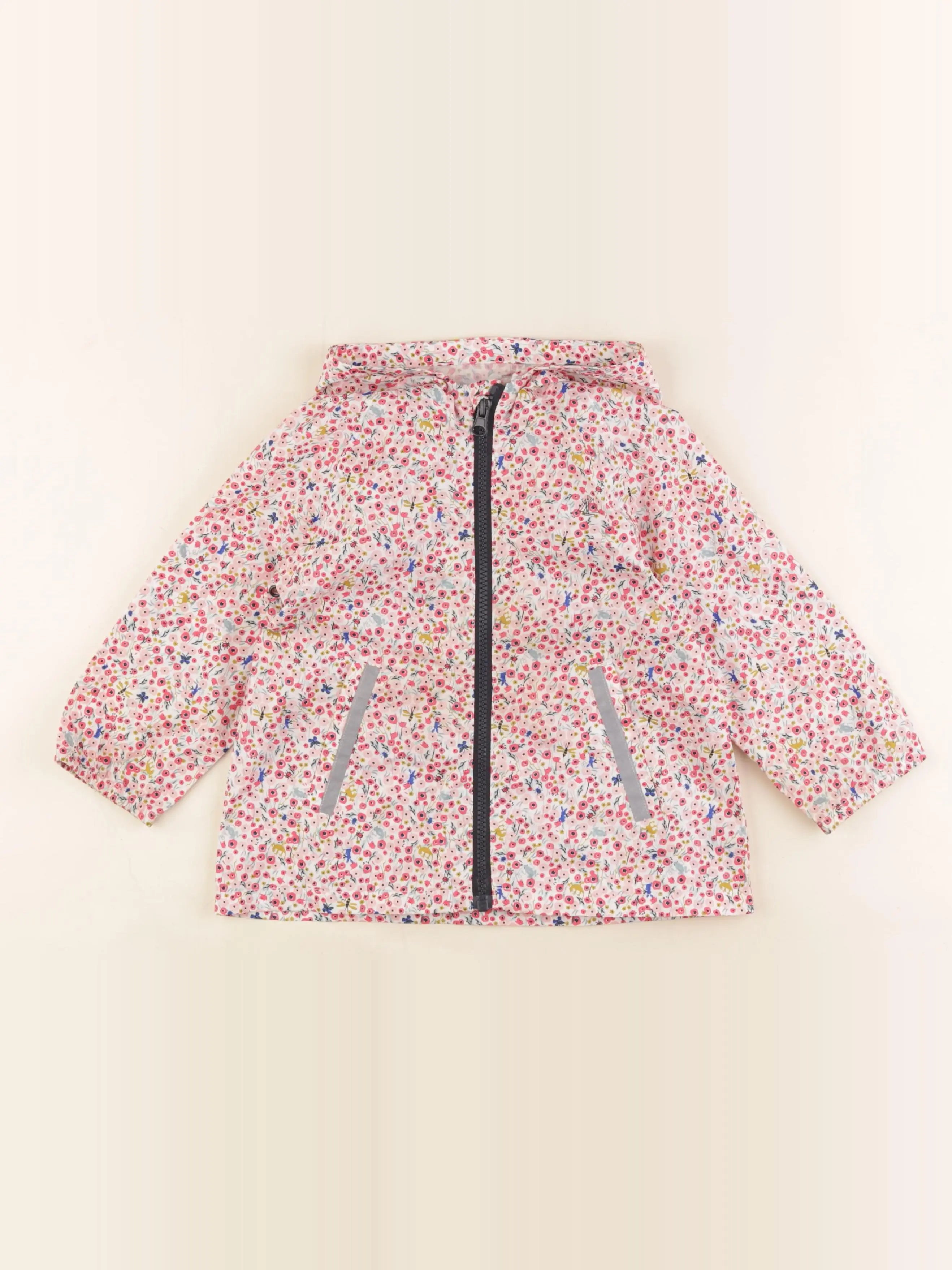 Petit Bateau - coupe-vent rose - 36 mois