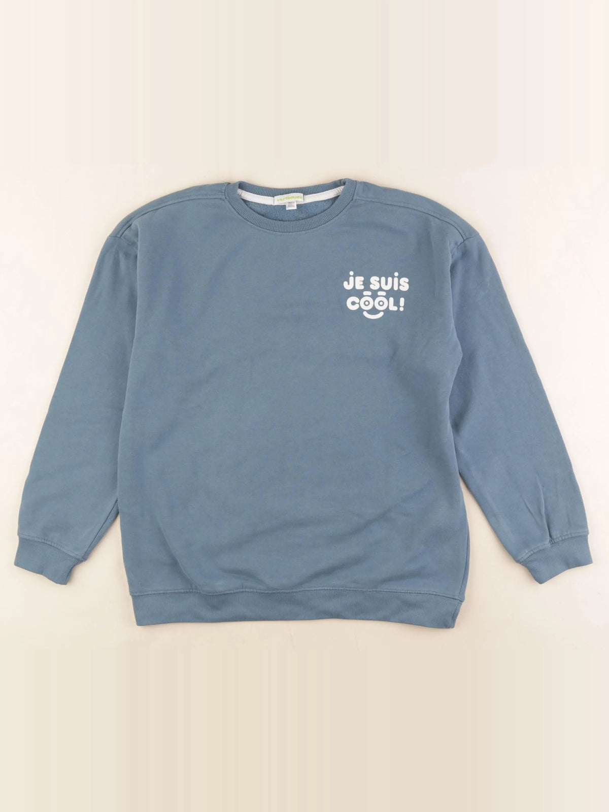 Vertbaudet - sweat bleu - 10 ans