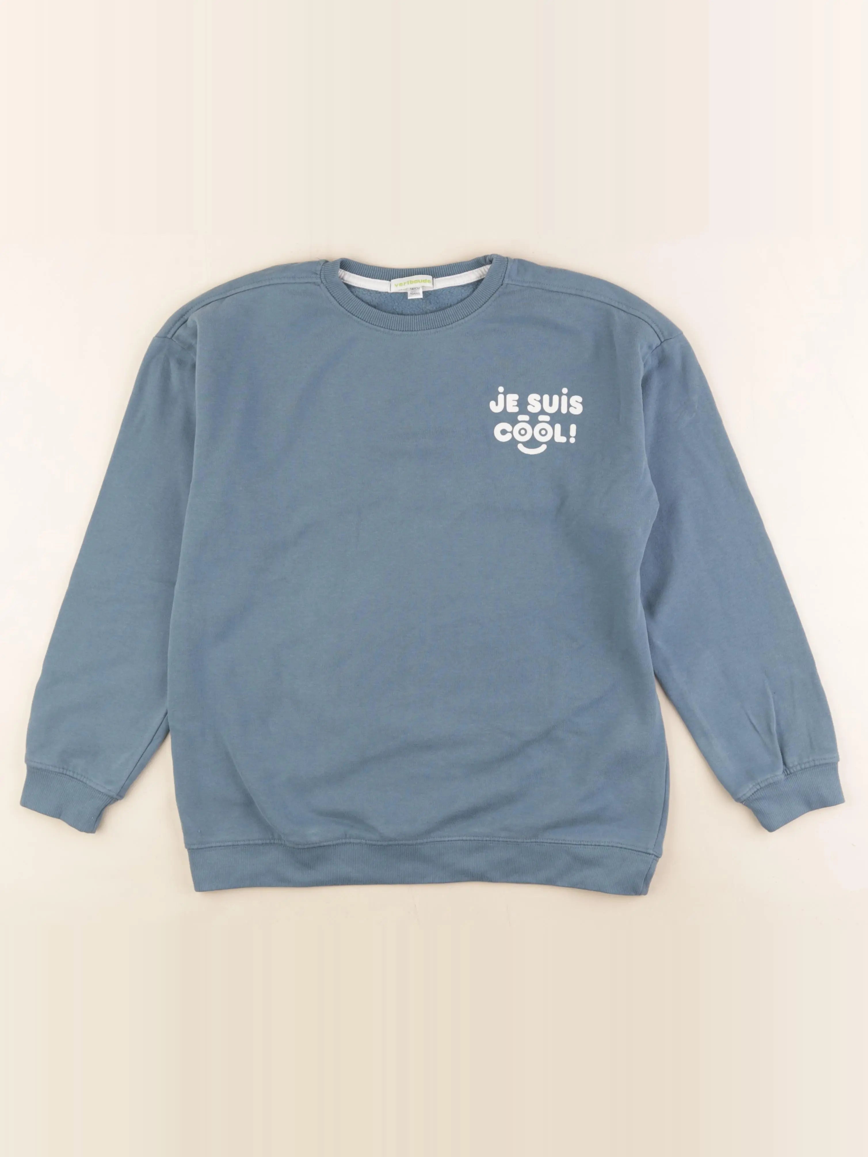 Vertbaudet - sweat bleu - 10 ans