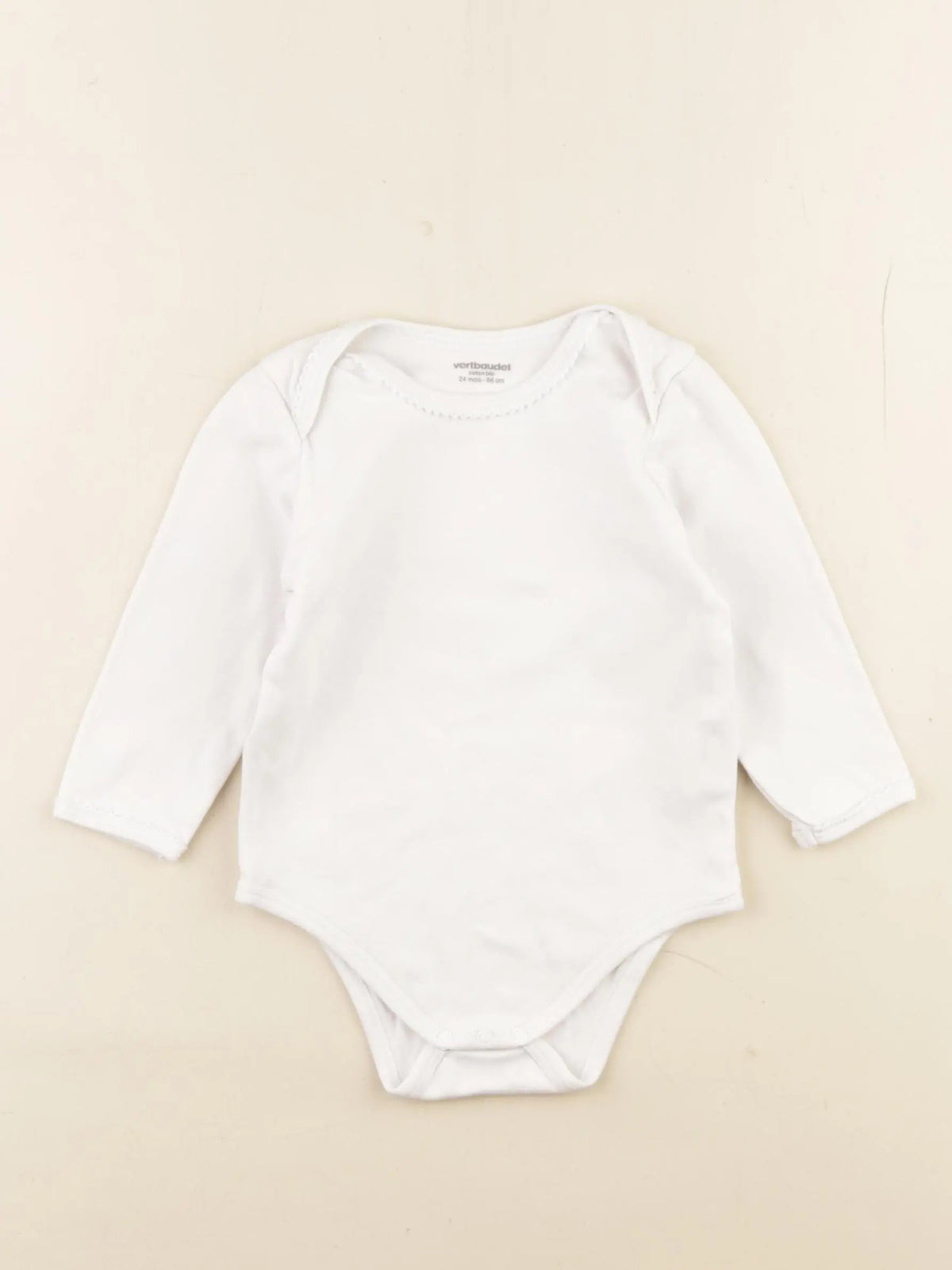 Vertbaudet - body blanc - 24 mois
