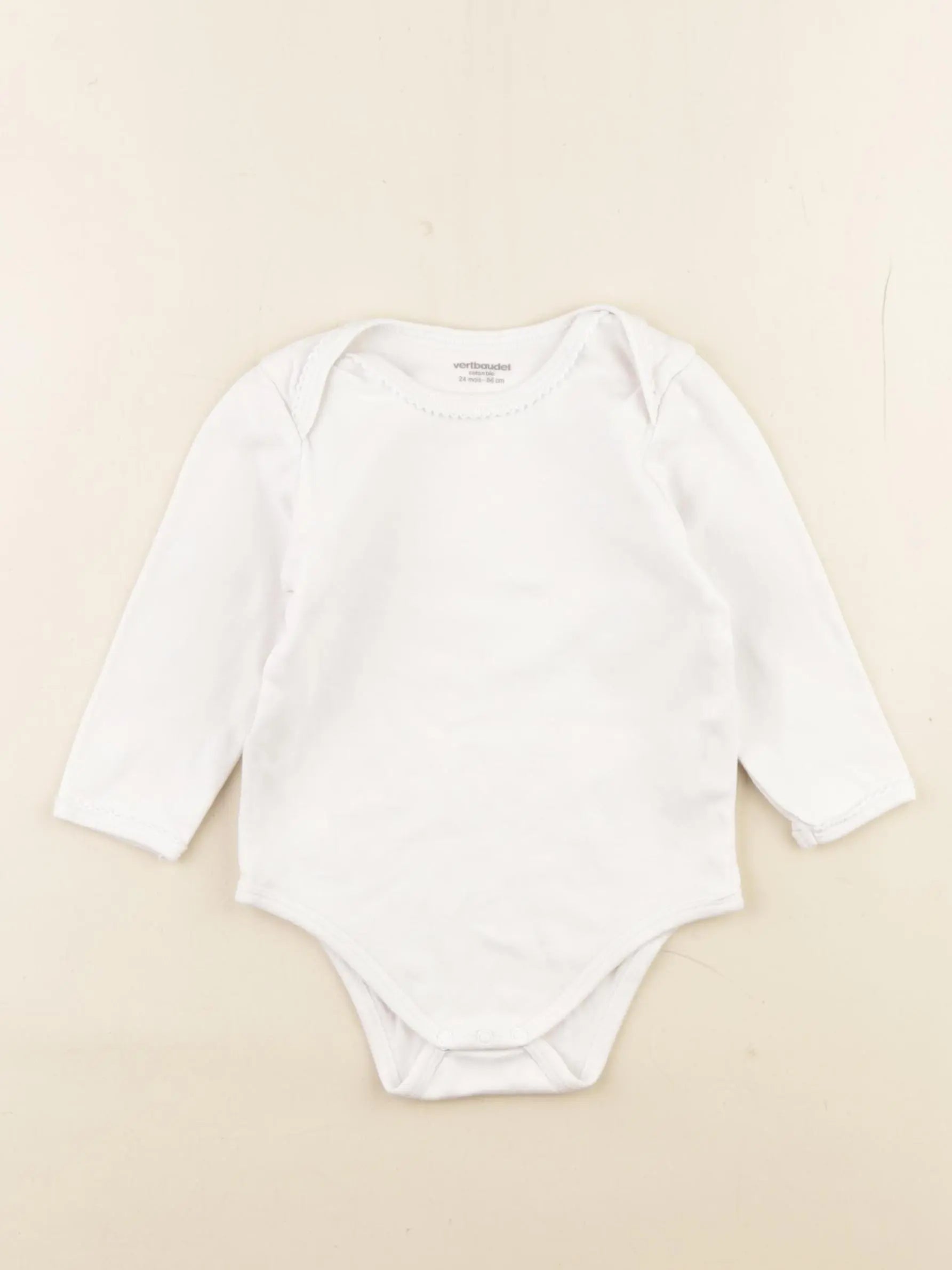 Vertbaudet - body blanc - 24 mois