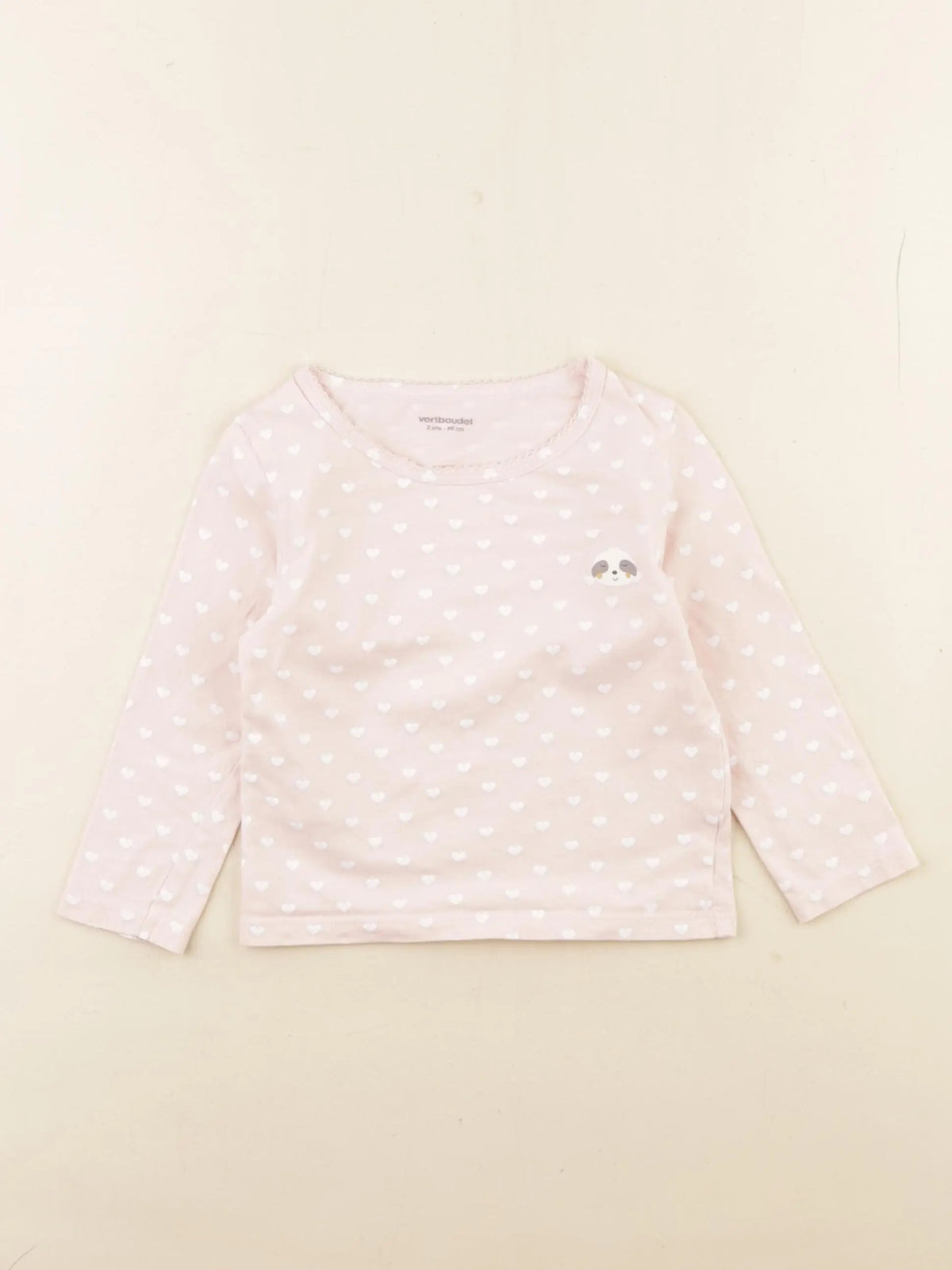 Vertbaudet - maillot de corps rose - 2 ans