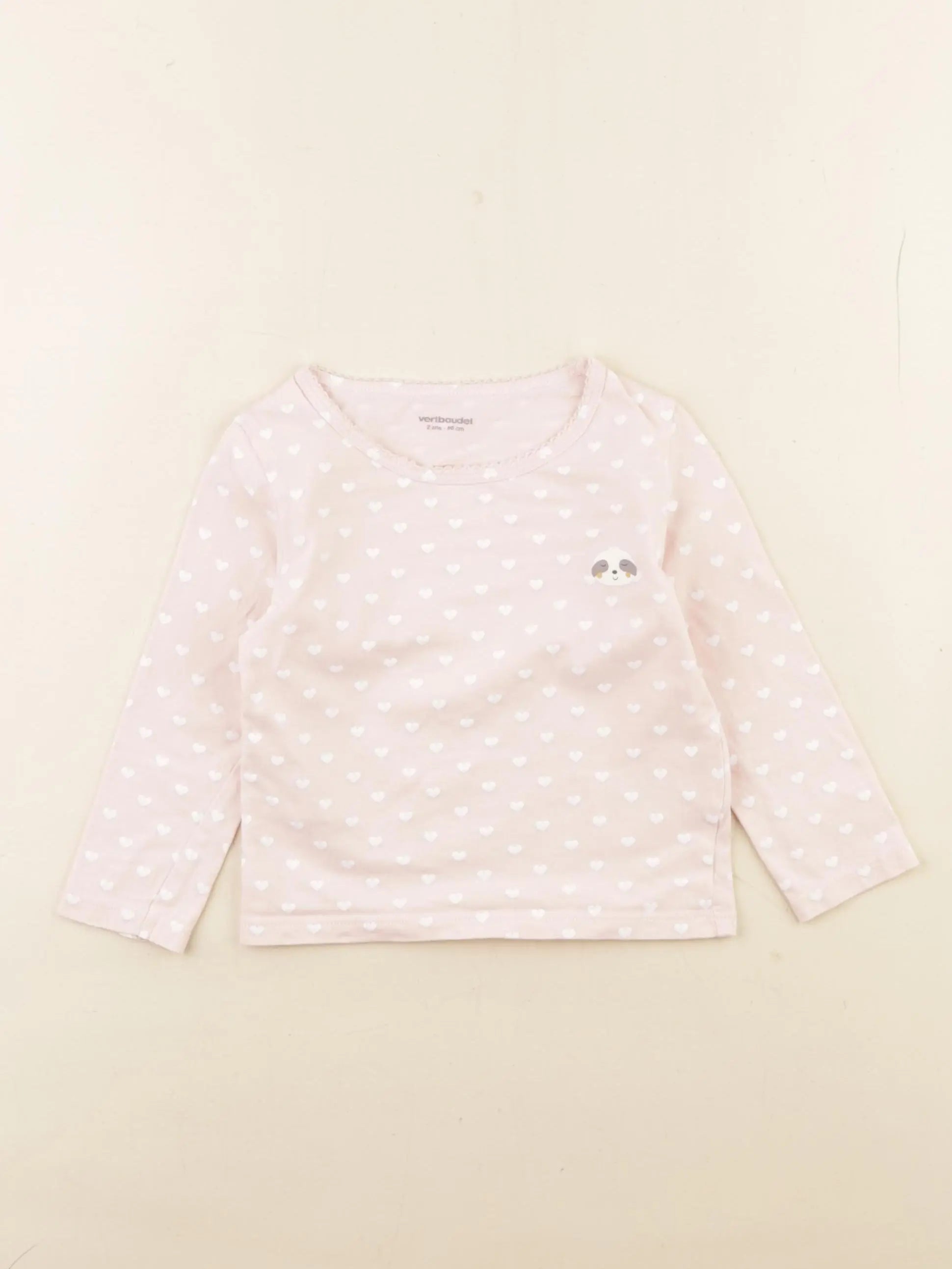 Vertbaudet - maillot de corps rose - 2 ans