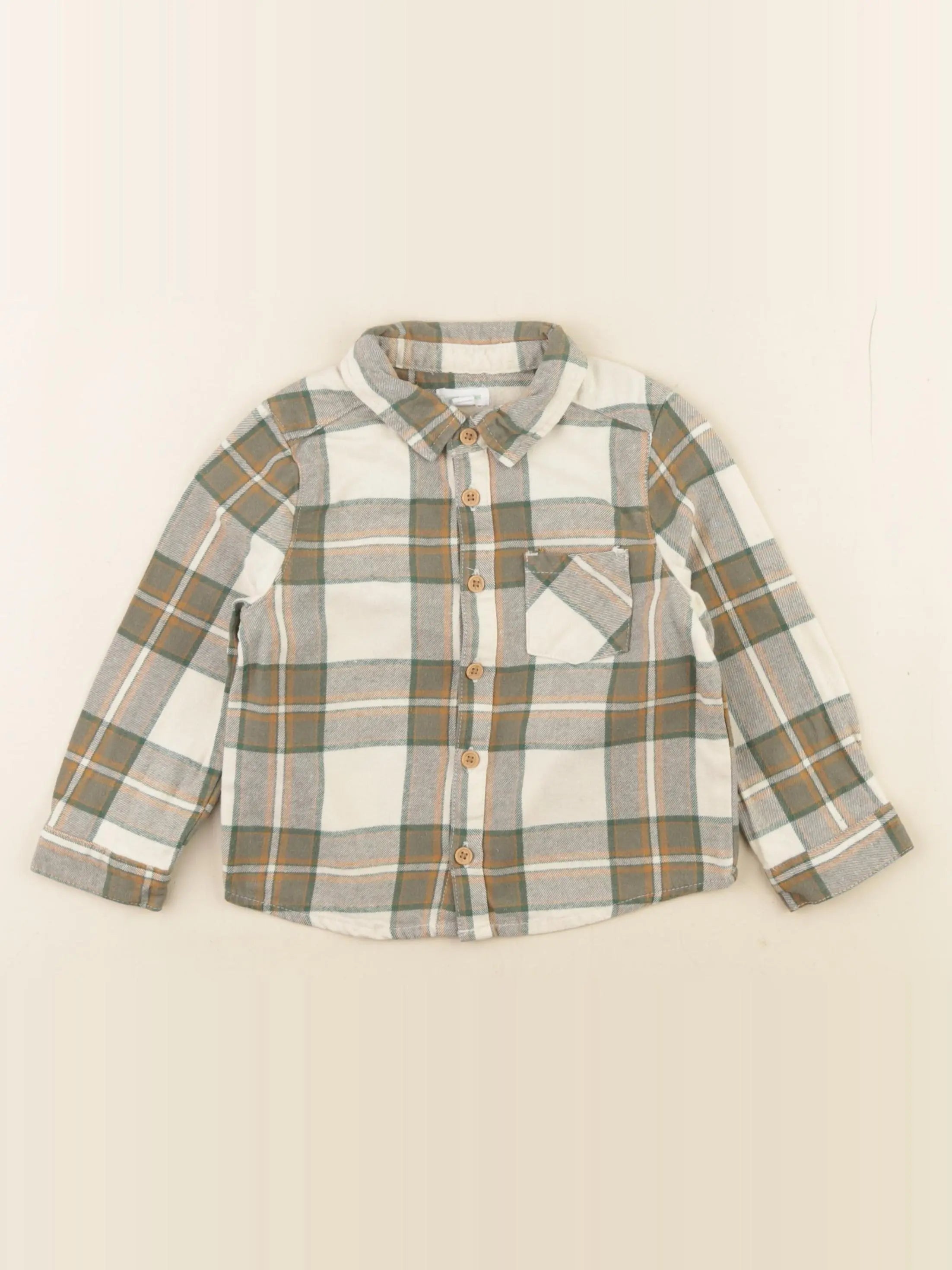 Vertbaudet - chemise multicolore - 2 ans