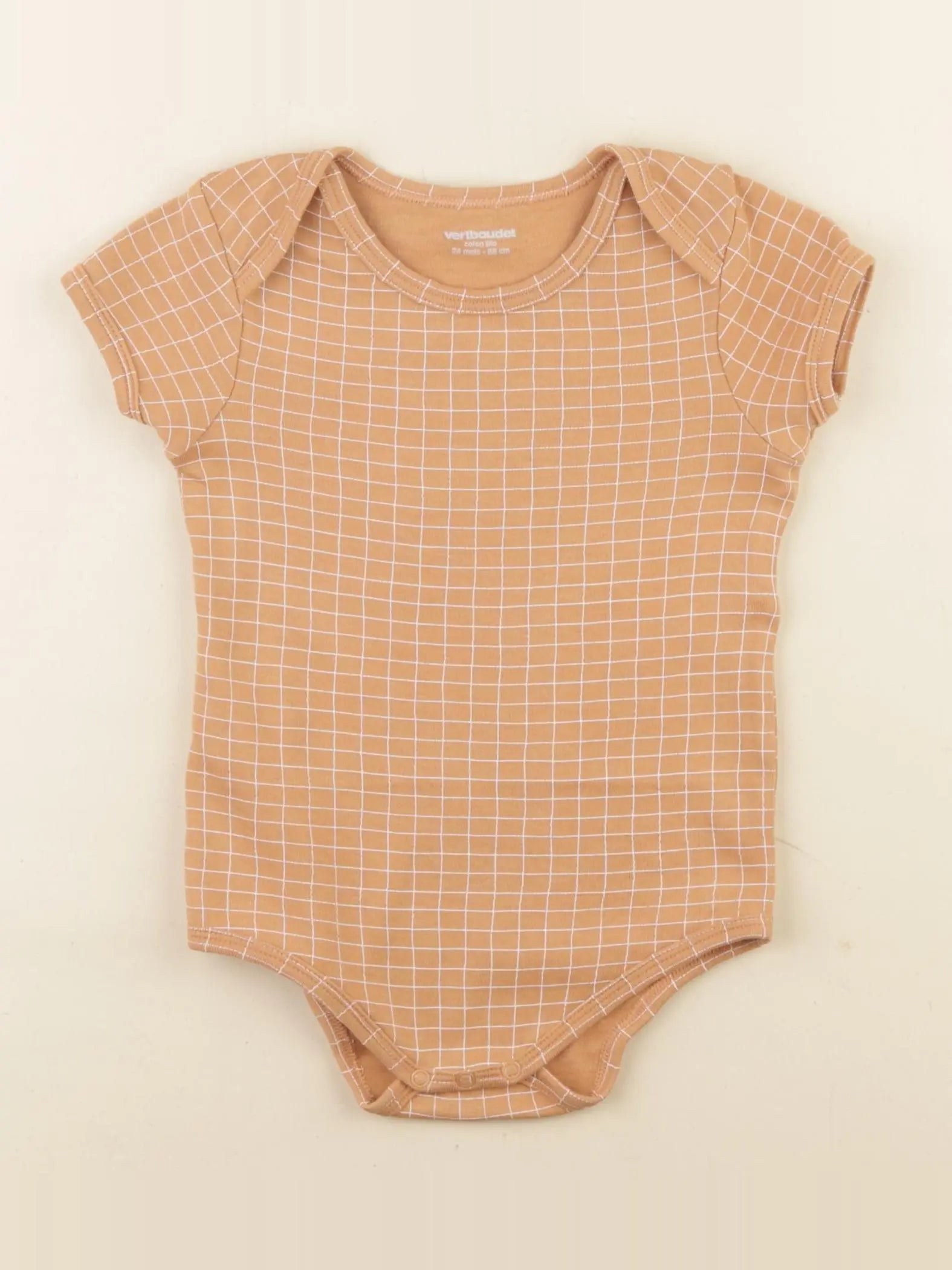 Vertbaudet - body marron - 24 mois