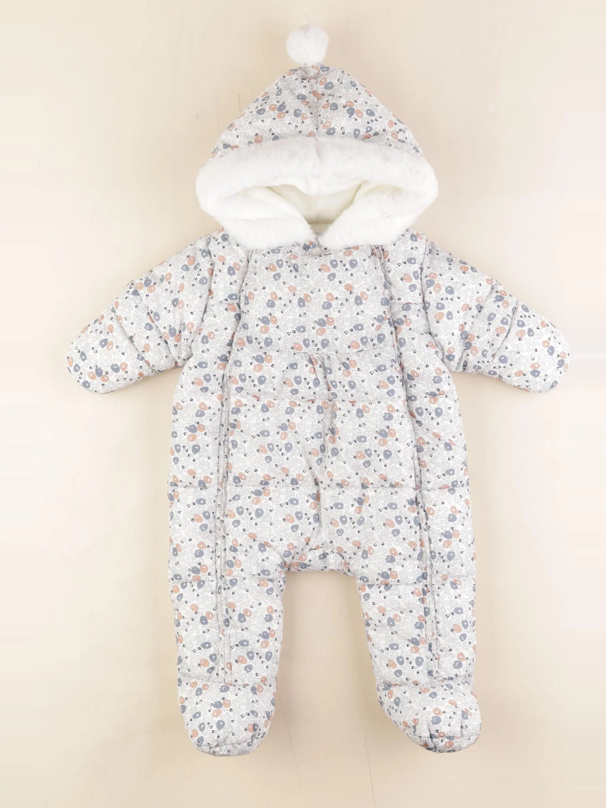 Jacadi - combi-pilote blanc, bleu - 3 mois