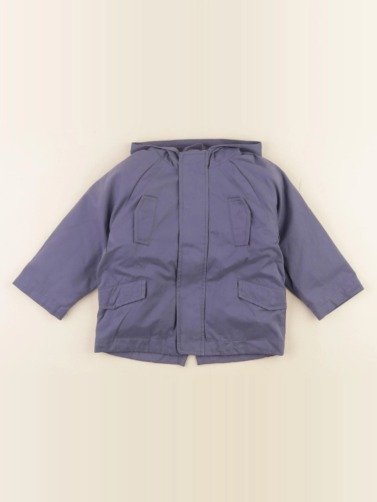 Vertbaudet - manteau doublure amovible bleu - 24 mois