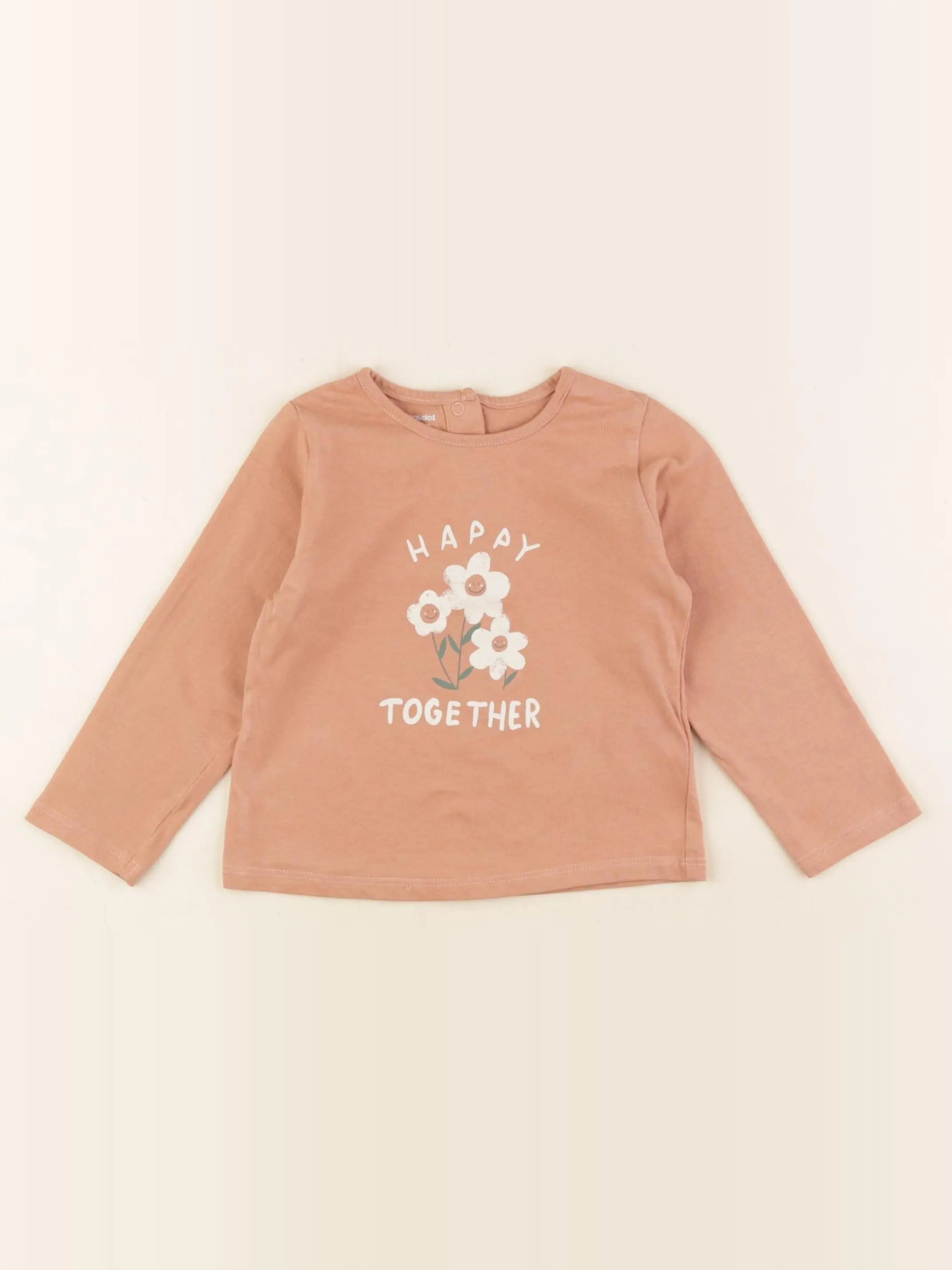 Vertbaudet - tee-shirt rose - 18 mois