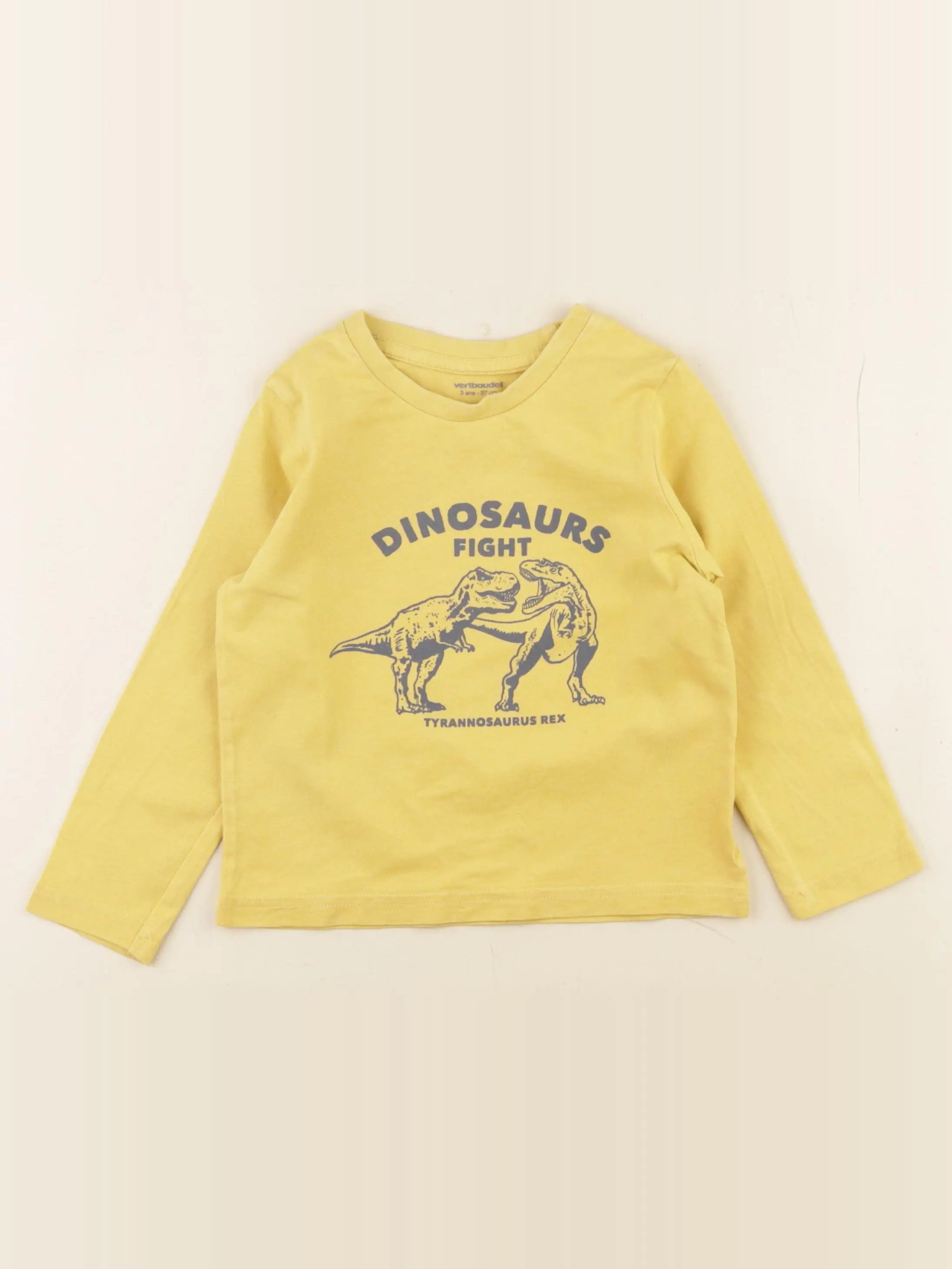Vertbaudet - tee-shirt jaune - 3 ans