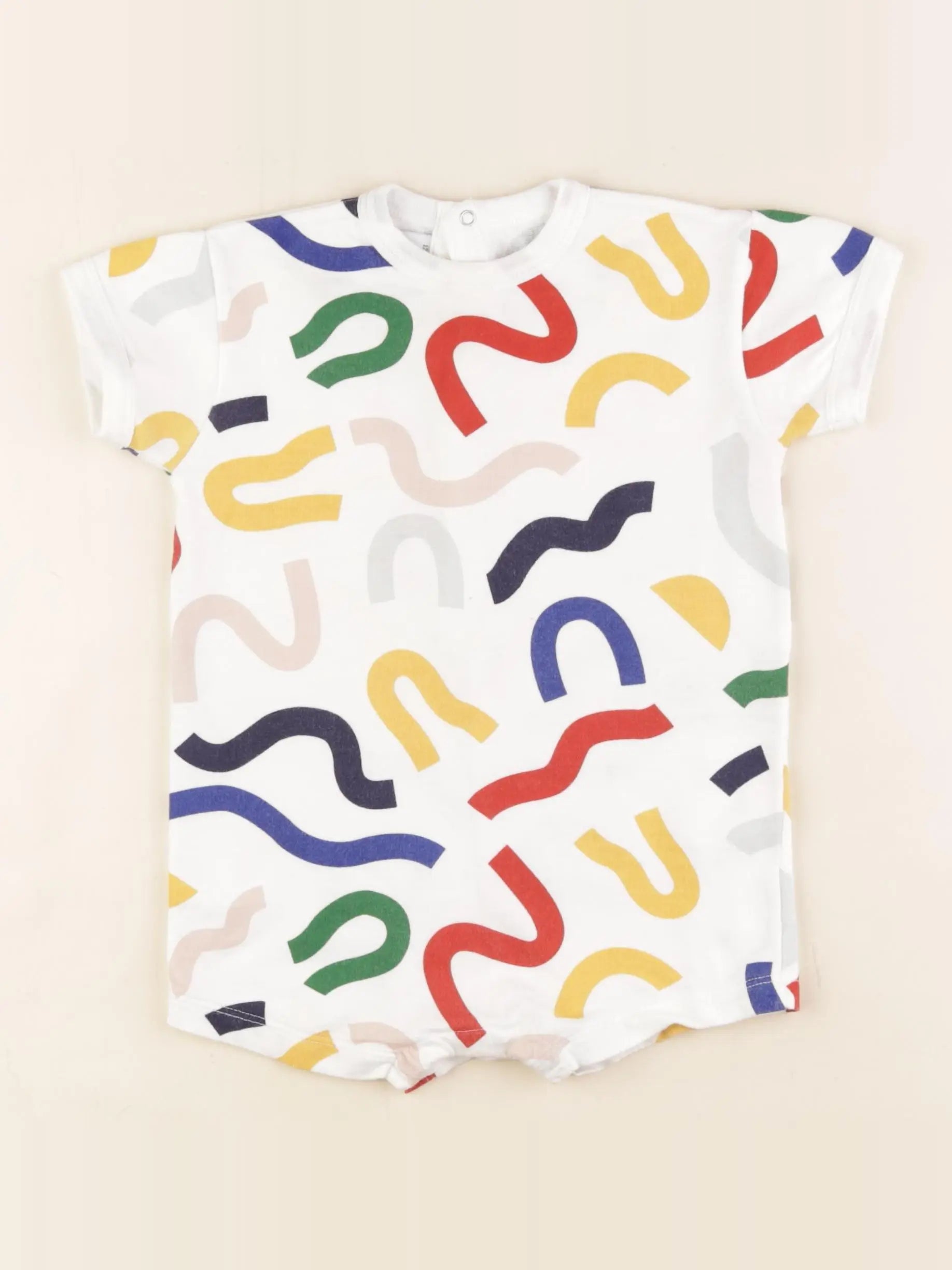 Petit Bateau - combinaison multicolore - 12 mois
