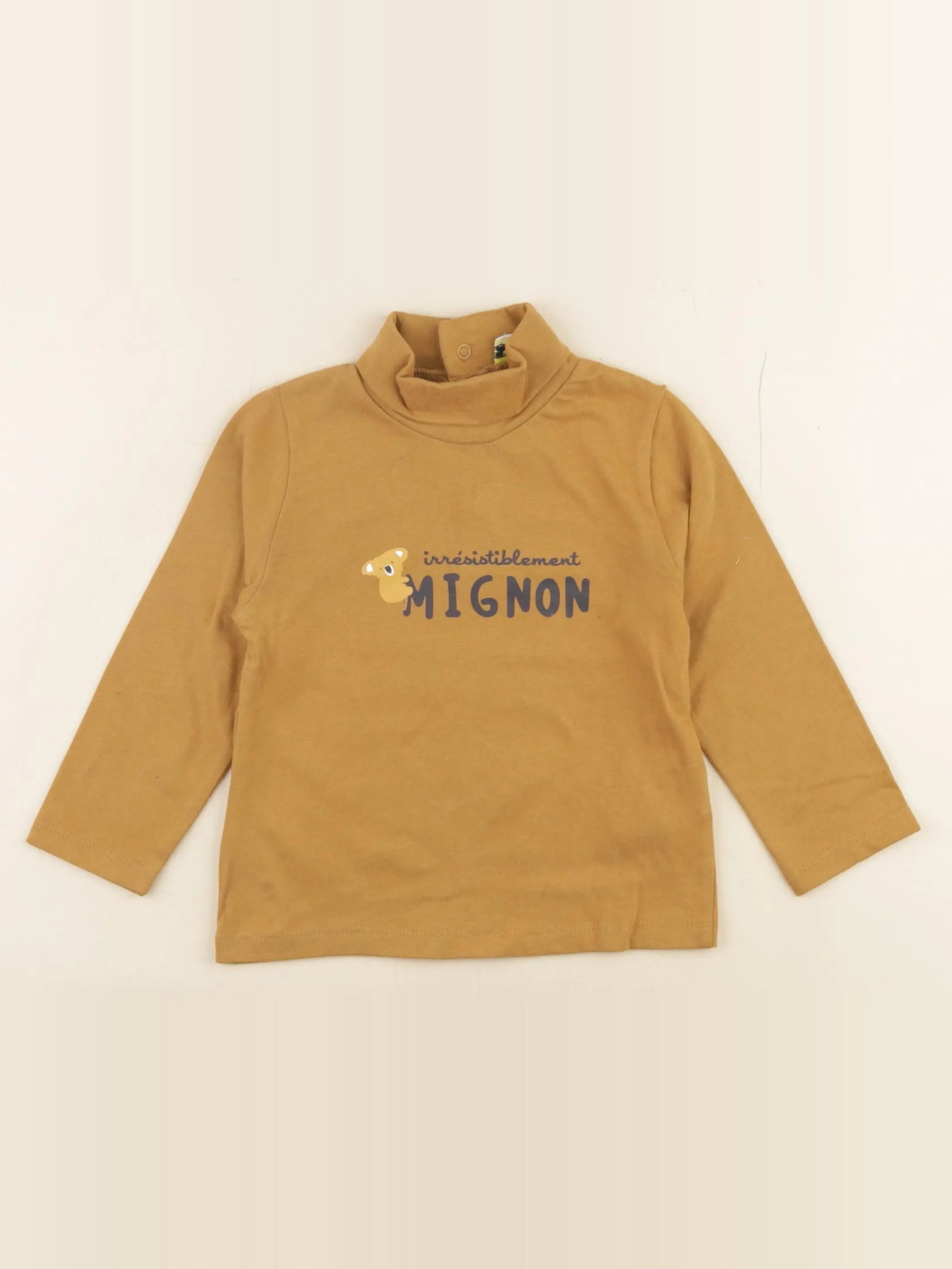 Tape à l'oeil - sous-pull marron - 18 mois