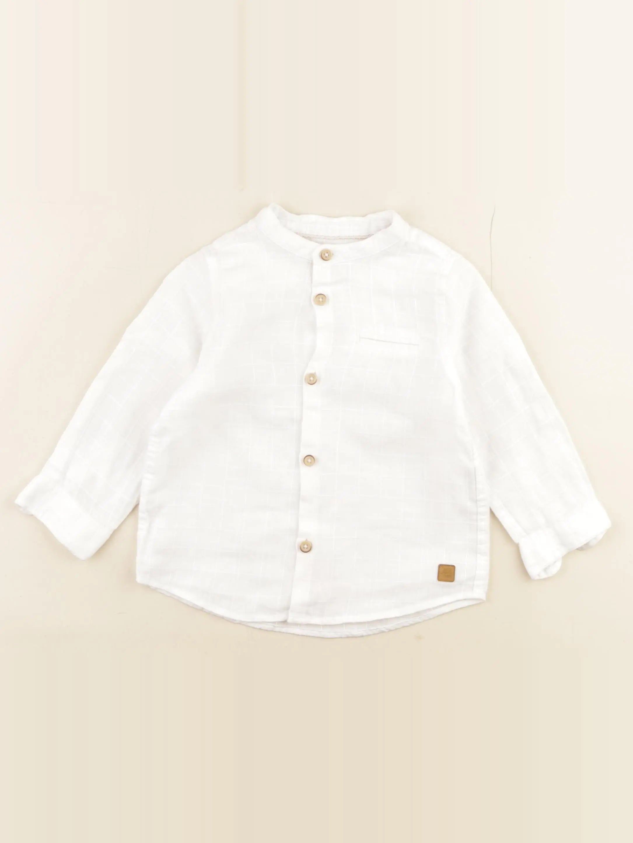 Zara - chemise blanc - 12/18 mois