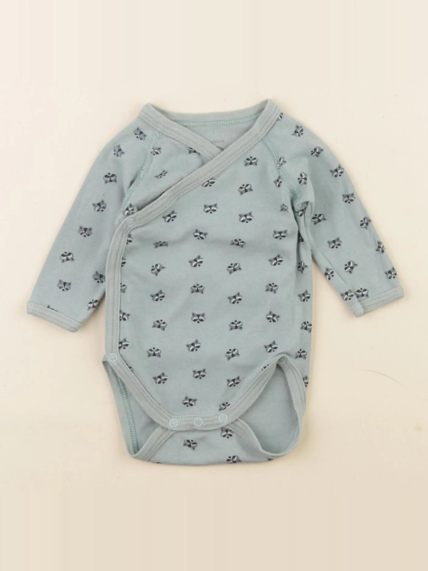 Petit Bateau - body vert - 1 mois