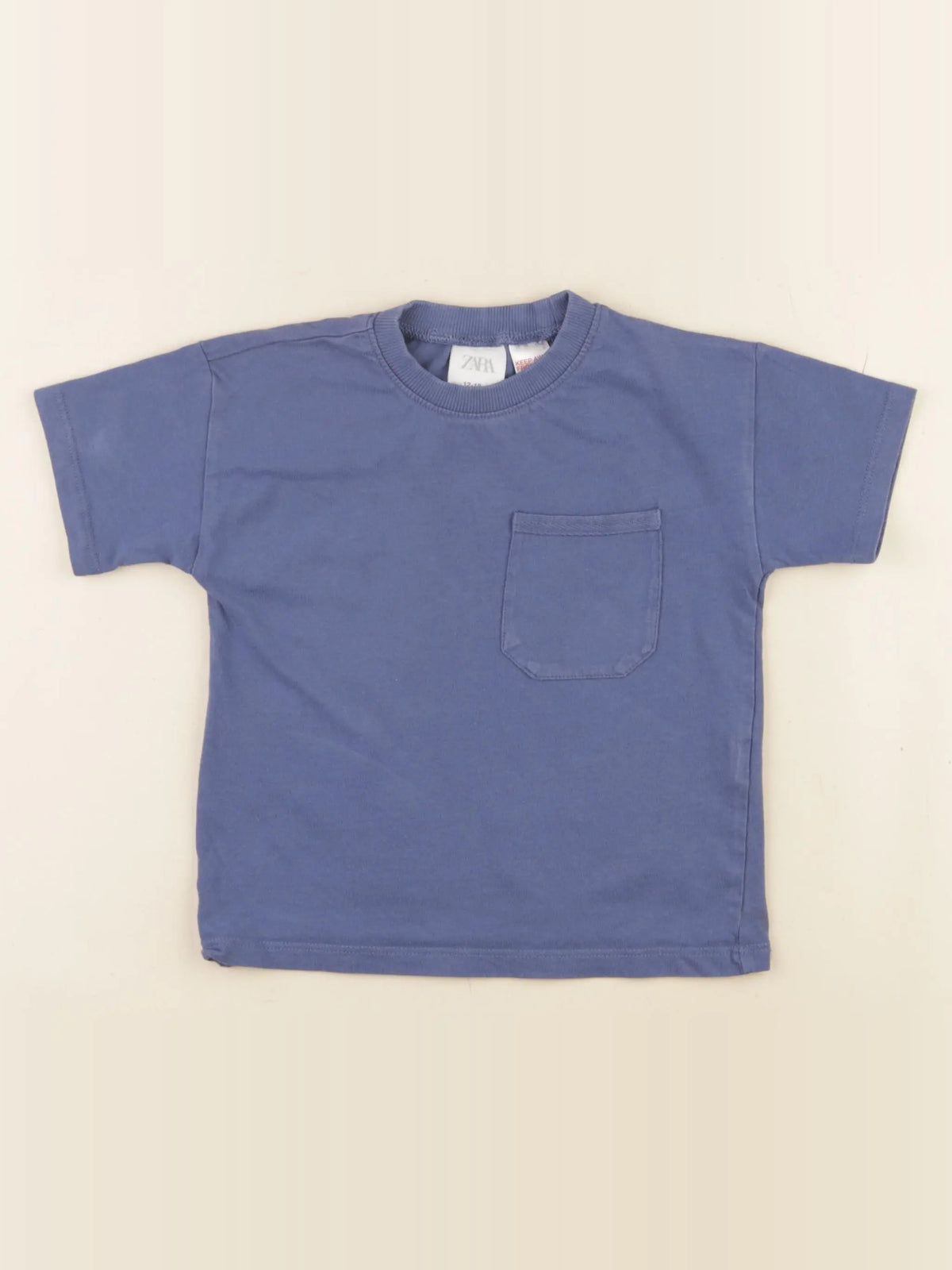 Zara - tee-shirt bleu - 12/18 mois