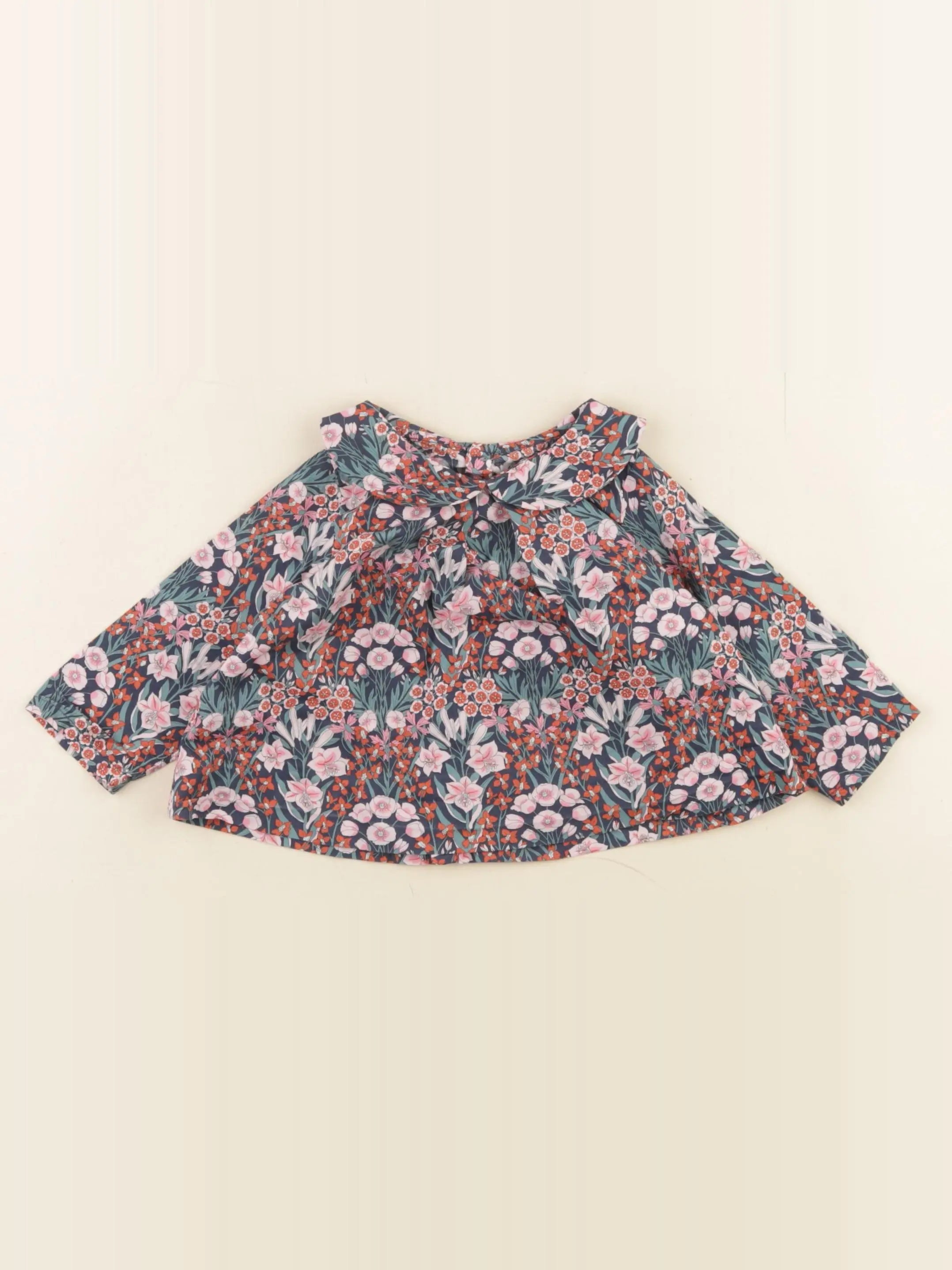 Jacadi - blouse liberty multicolore - 6 mois