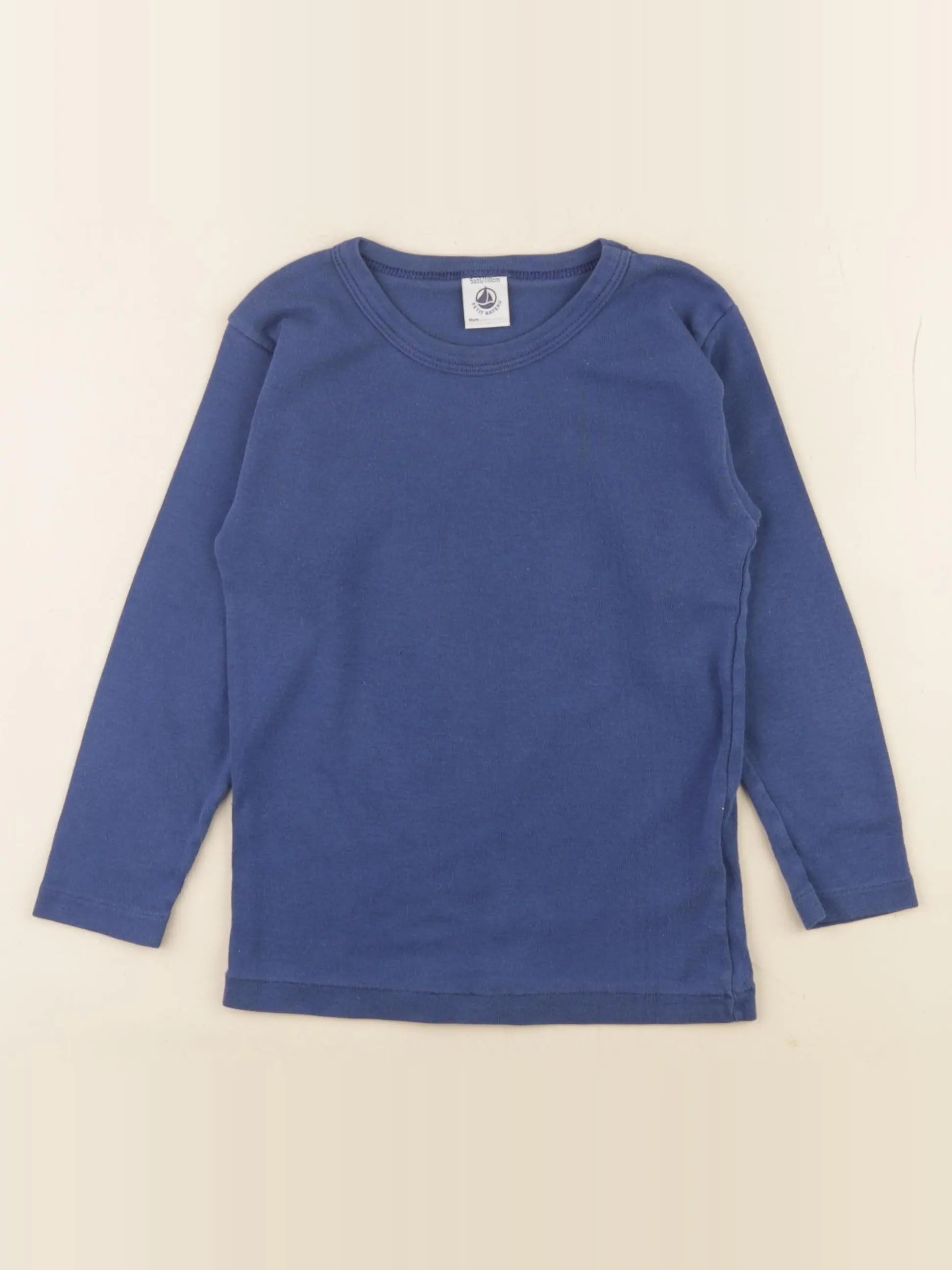 Petit Bateau - maillot de corps bleu - 5 ans