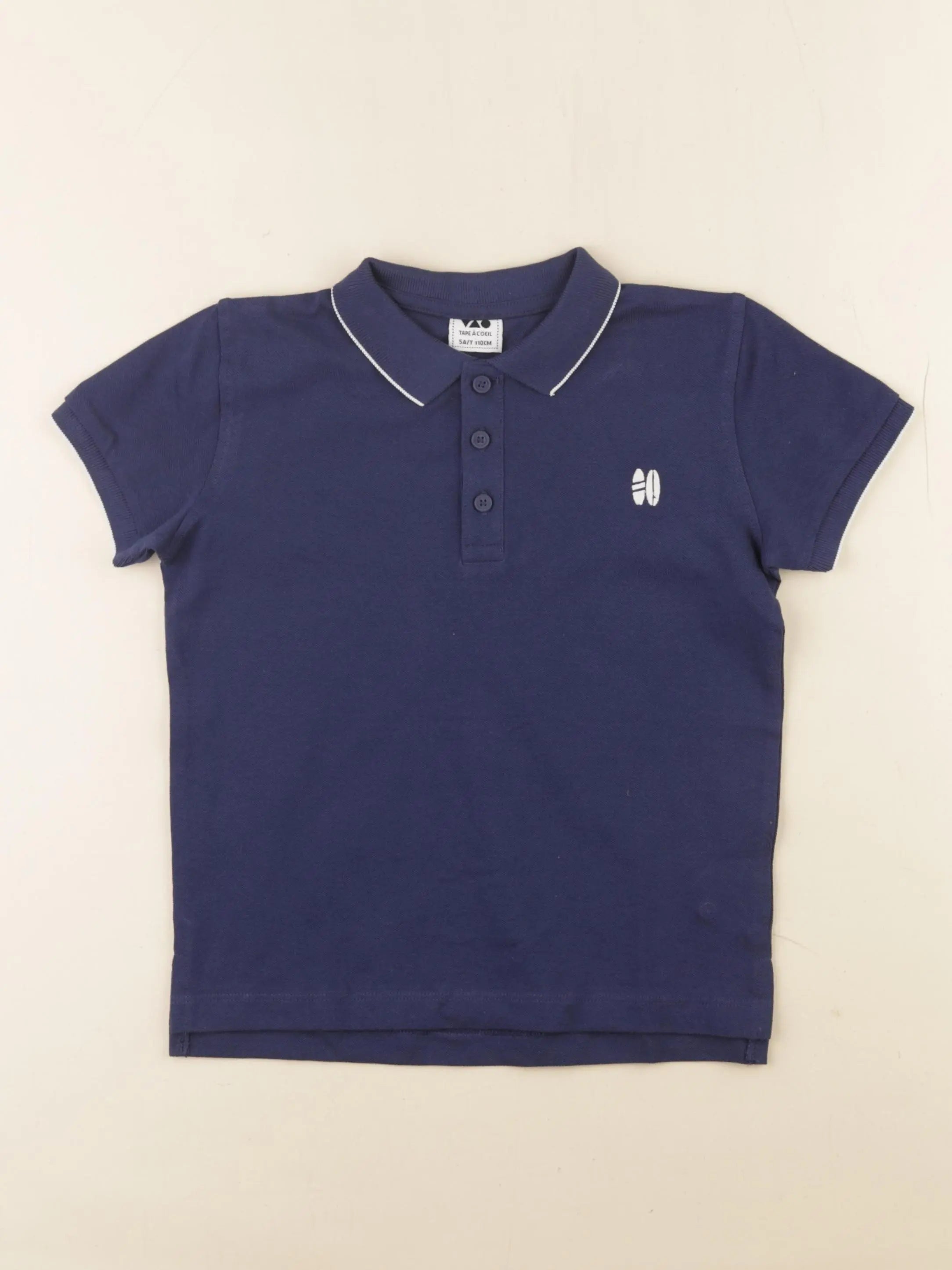 Tape à l'oeil - polo bleu - 5 ans