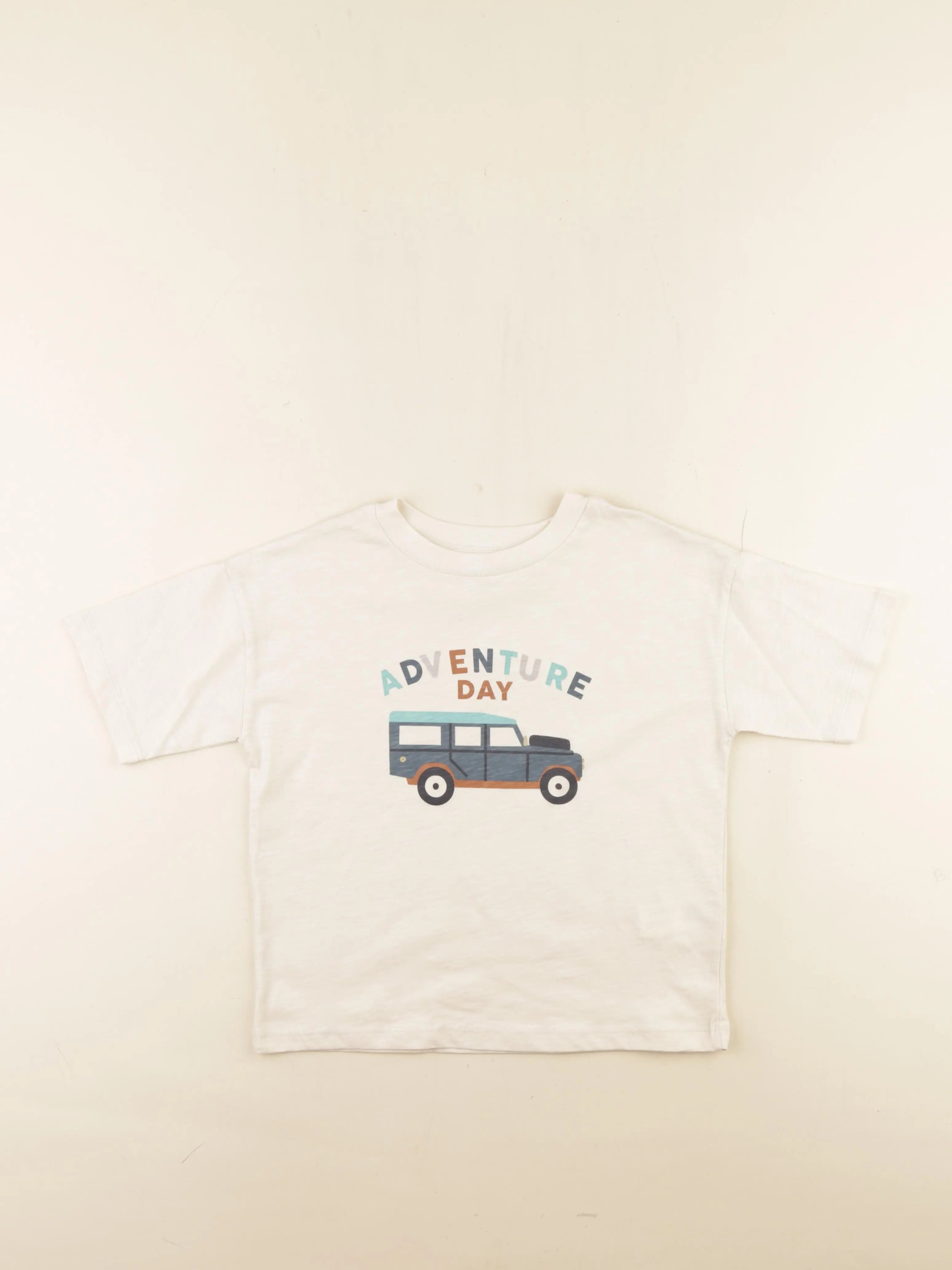 Monoprix - tee-shirt beige - 5 ans
