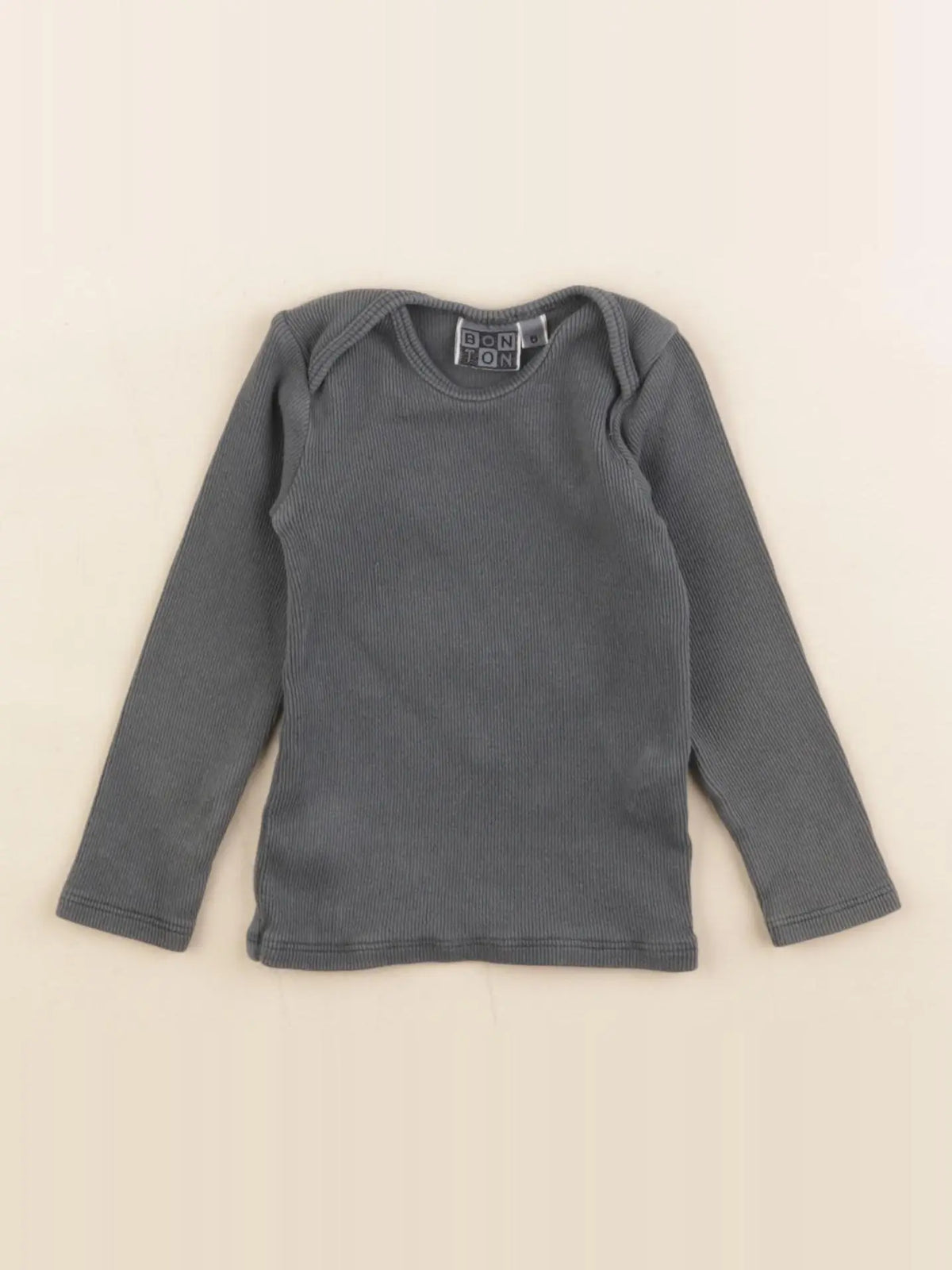 Bonton - tee-shirt gris - 6 mois