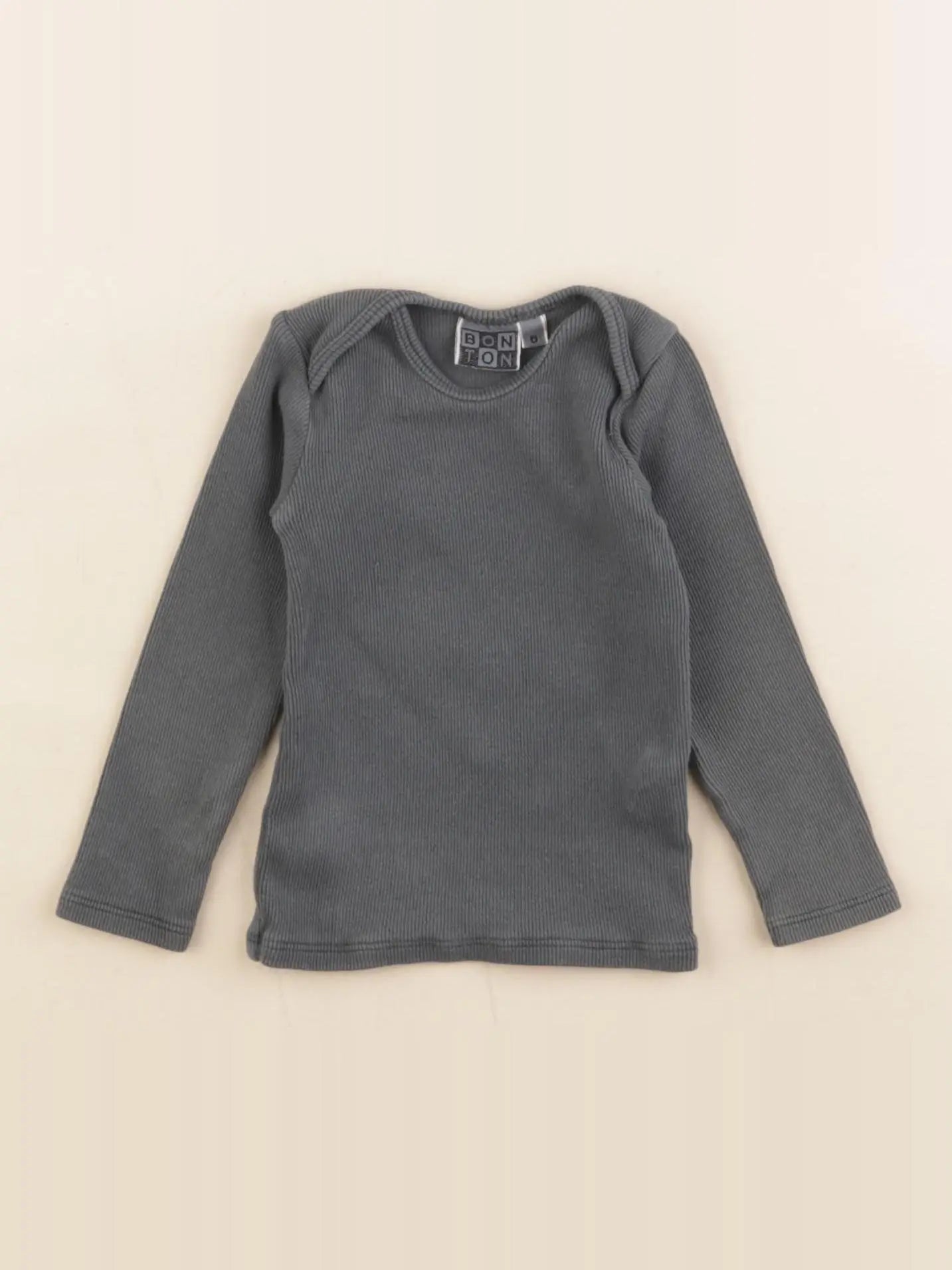 Bonton - tee-shirt gris - 6 mois