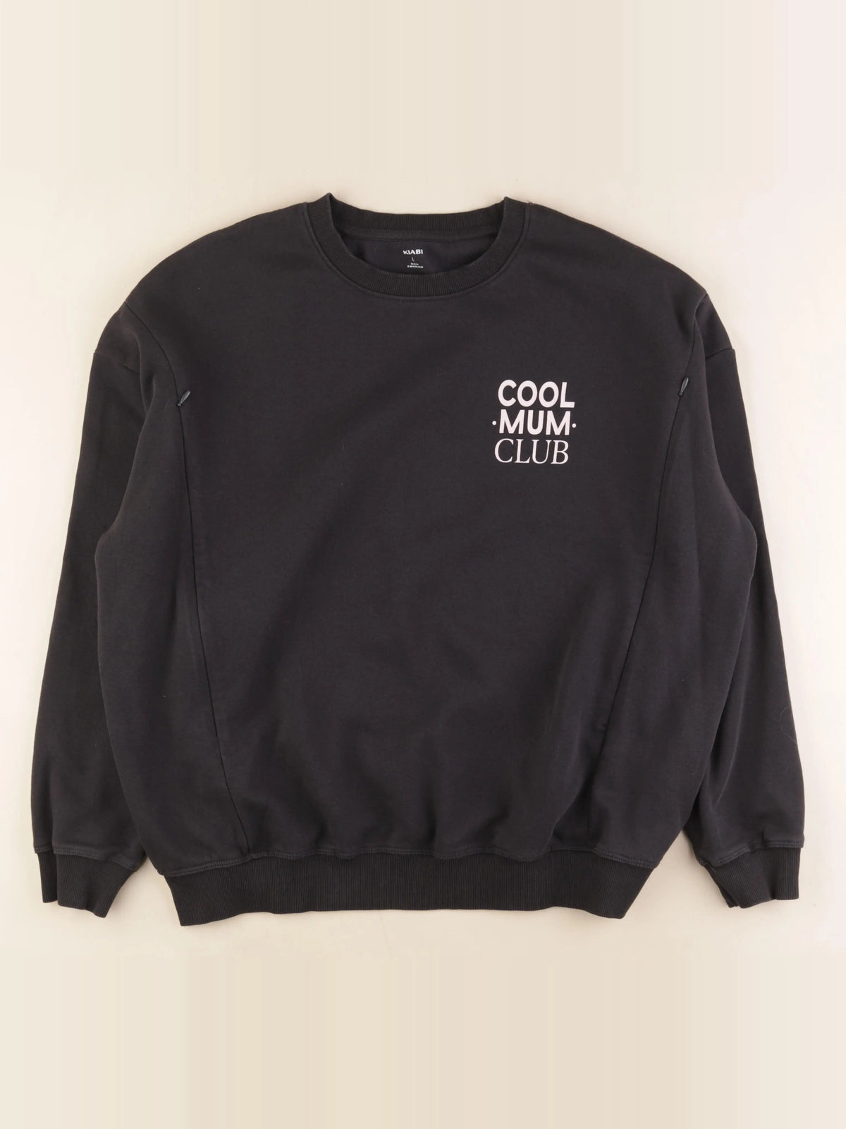 Kiabi - sweat allaitement, grossesse noir - l