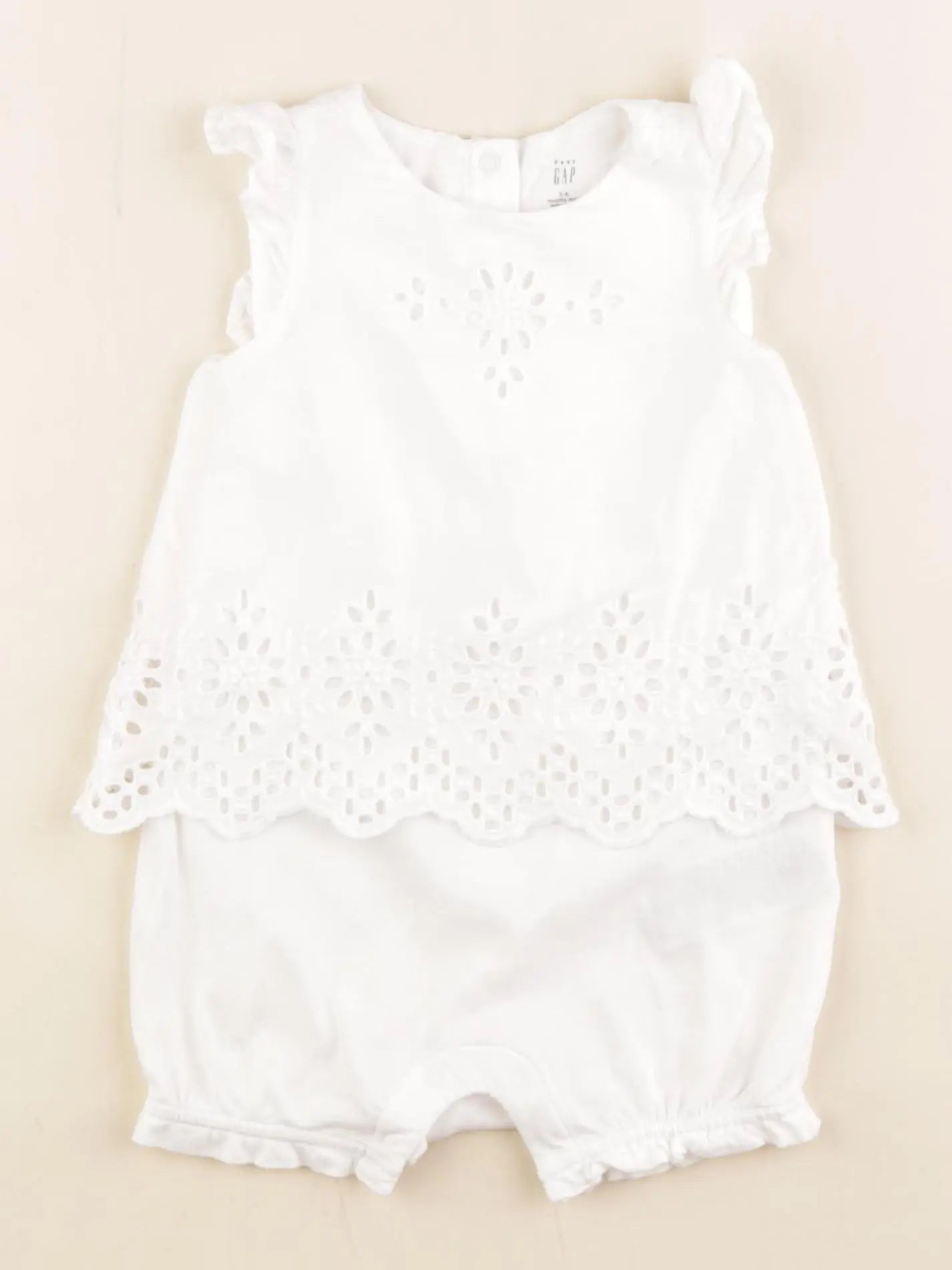 GAP - combinaison blanc - 3/6 mois