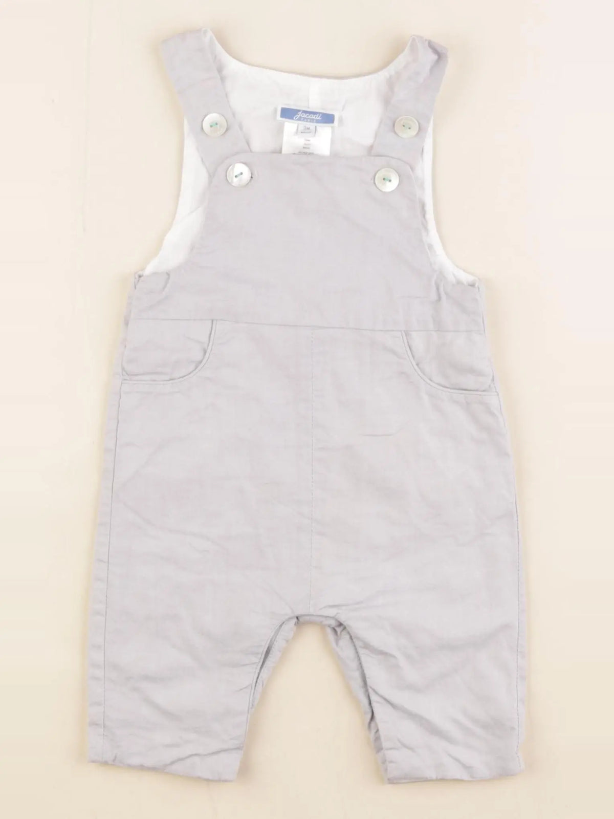 Jacadi - salopette gris - 3 mois