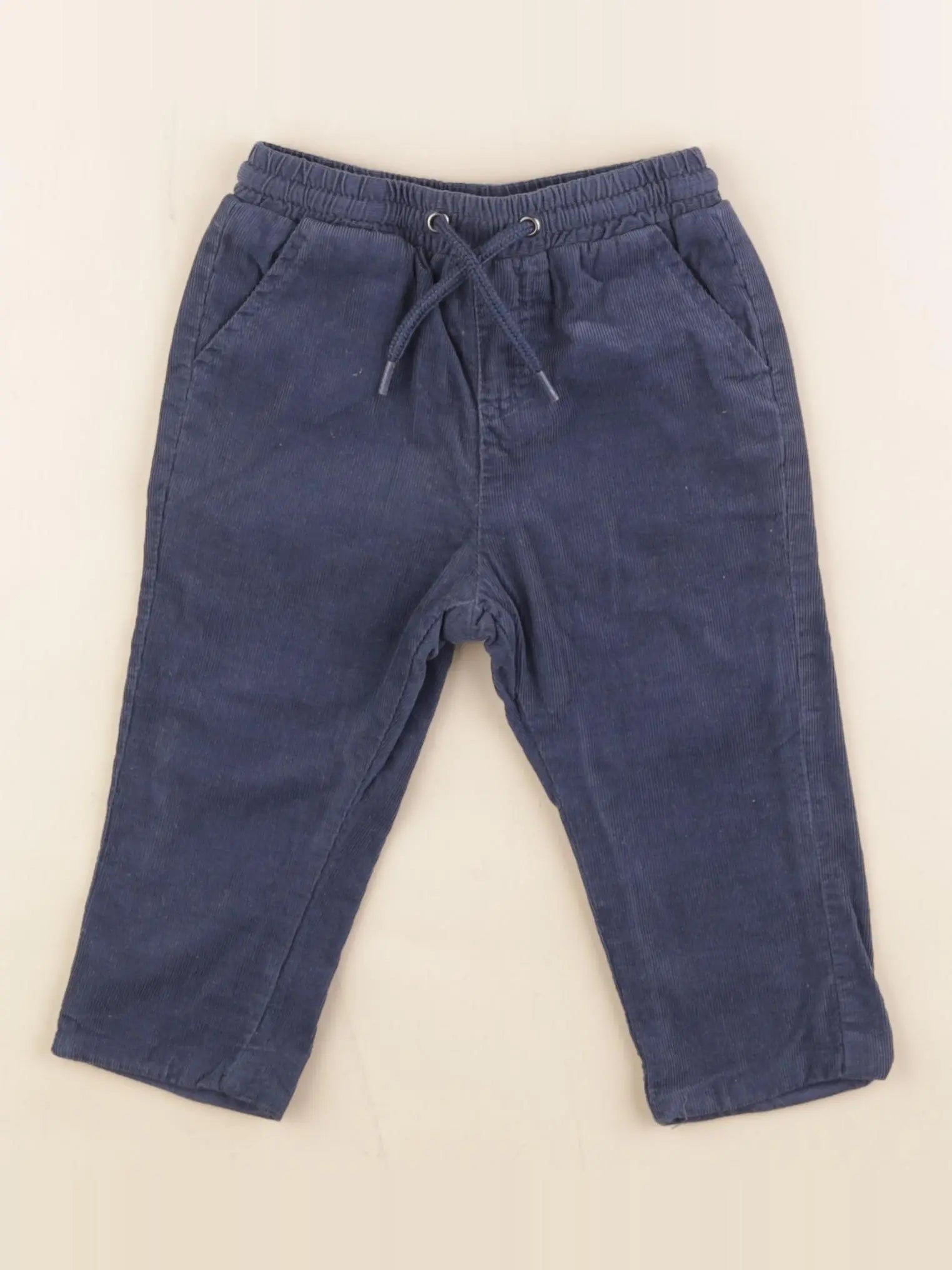Vertbaudet - pantalon bleu - 9 mois