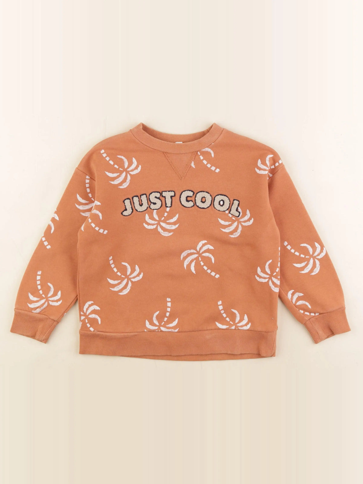 Vertbaudet - sweat marron - 5 ans