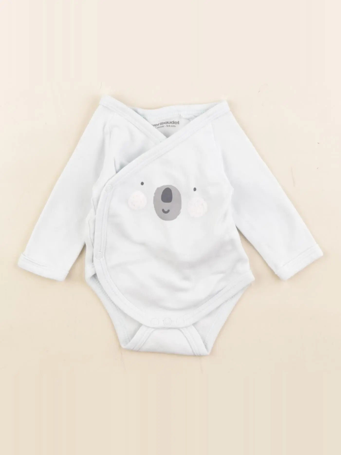 Vertbaudet - body bleu - 1 mois