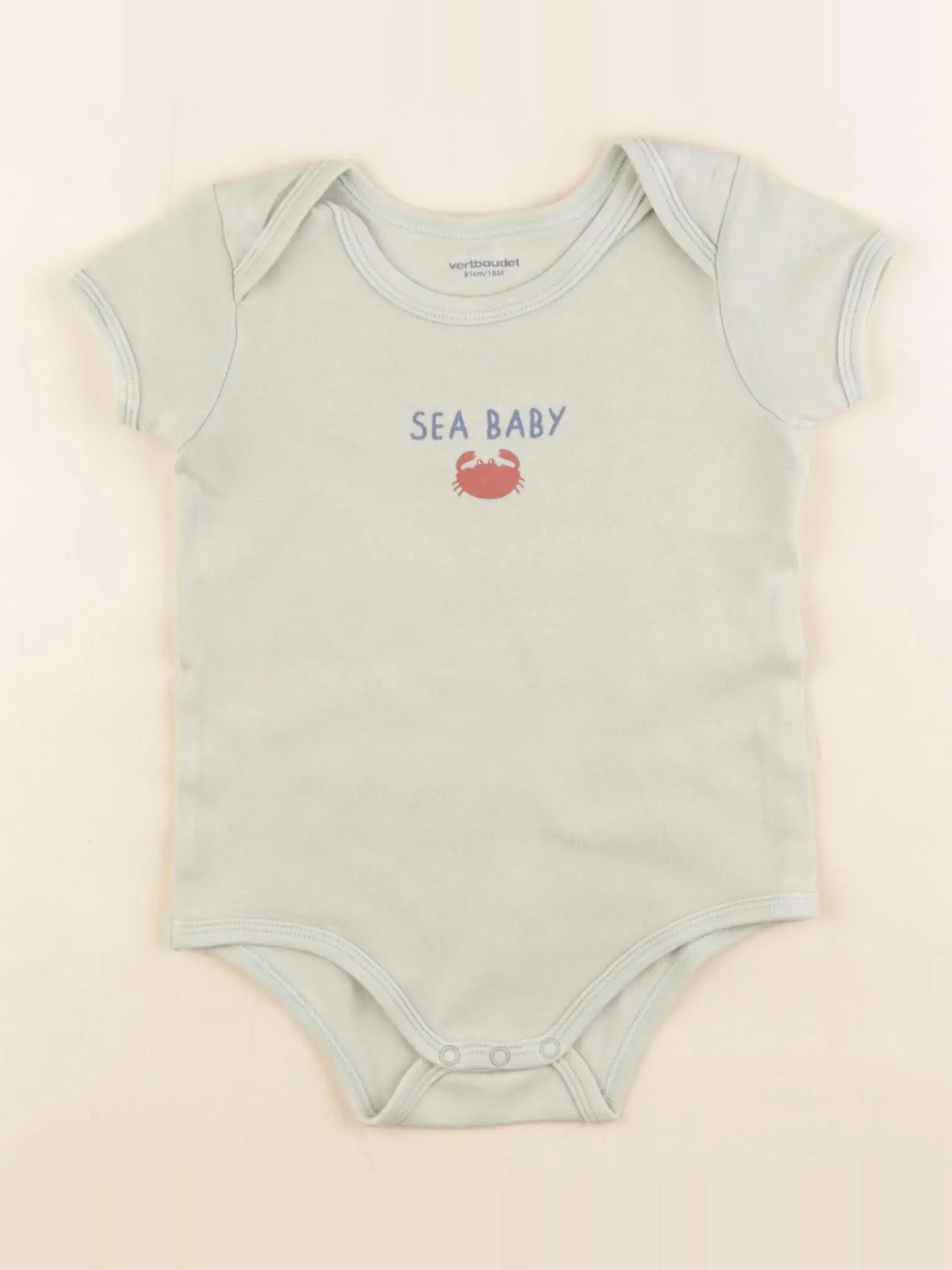 Vertbaudet - body vert - 18 mois