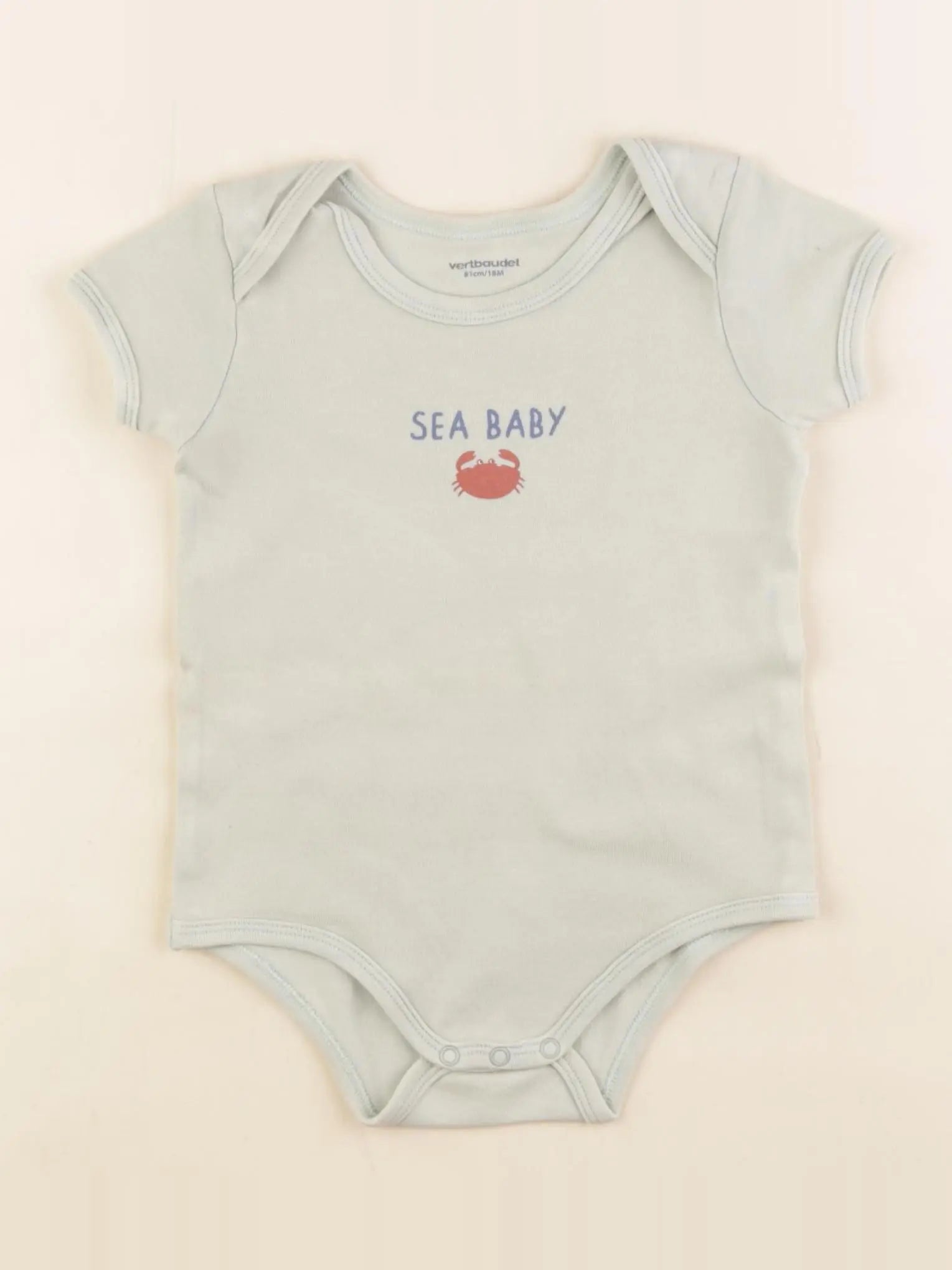 Vertbaudet - body vert - 18 mois