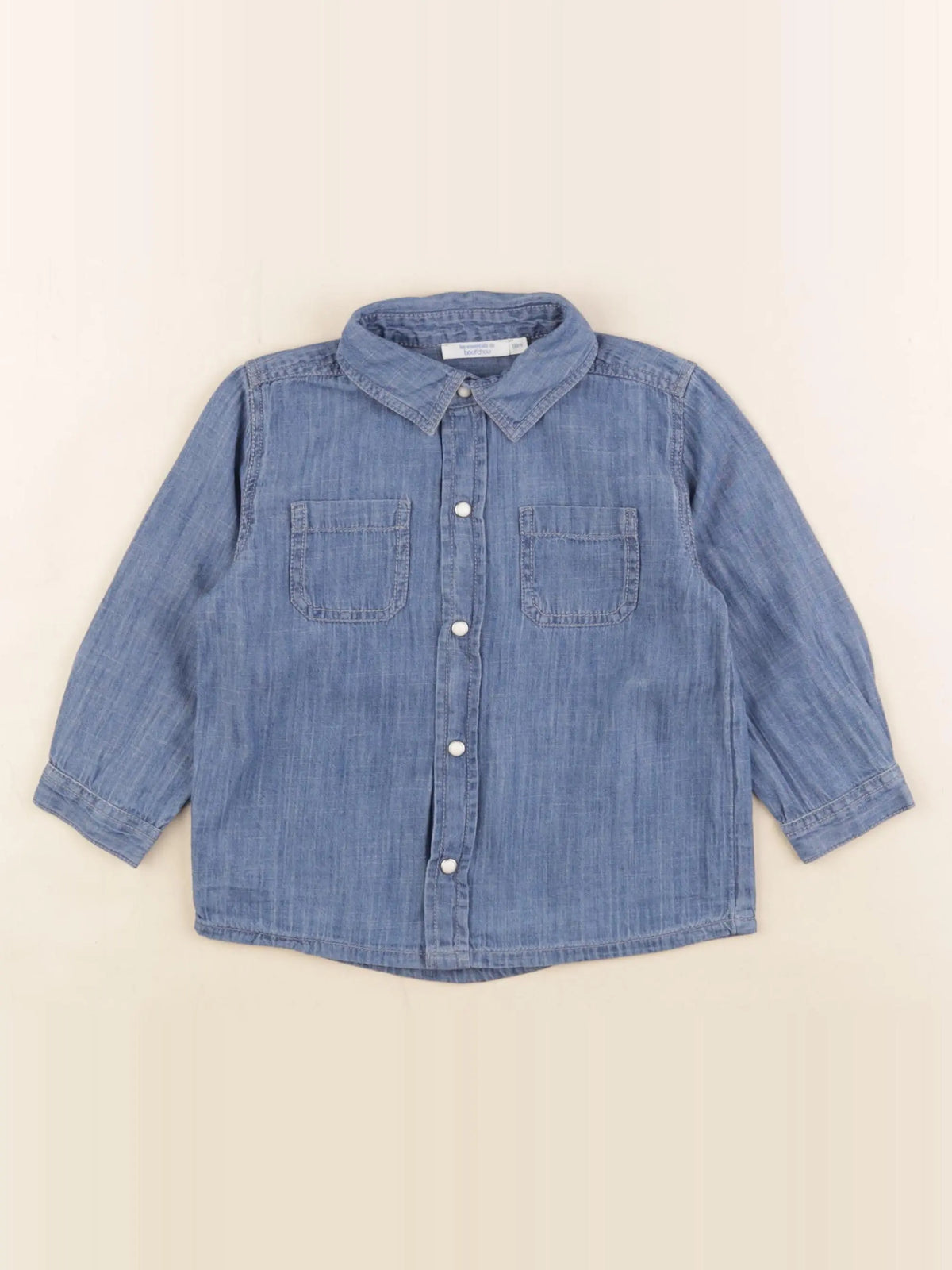 Boutchou - chemise bleu - 18 mois