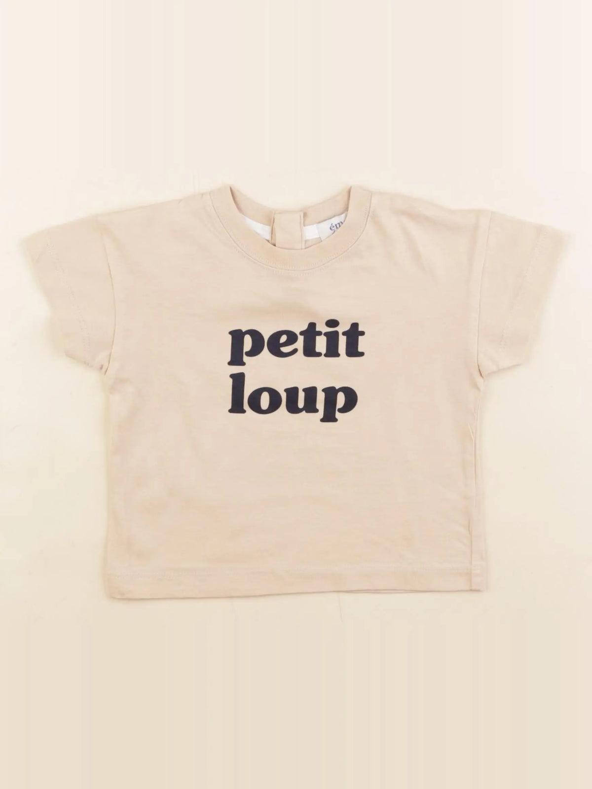 Emoi emoi - tee-shirt beige - 6 mois