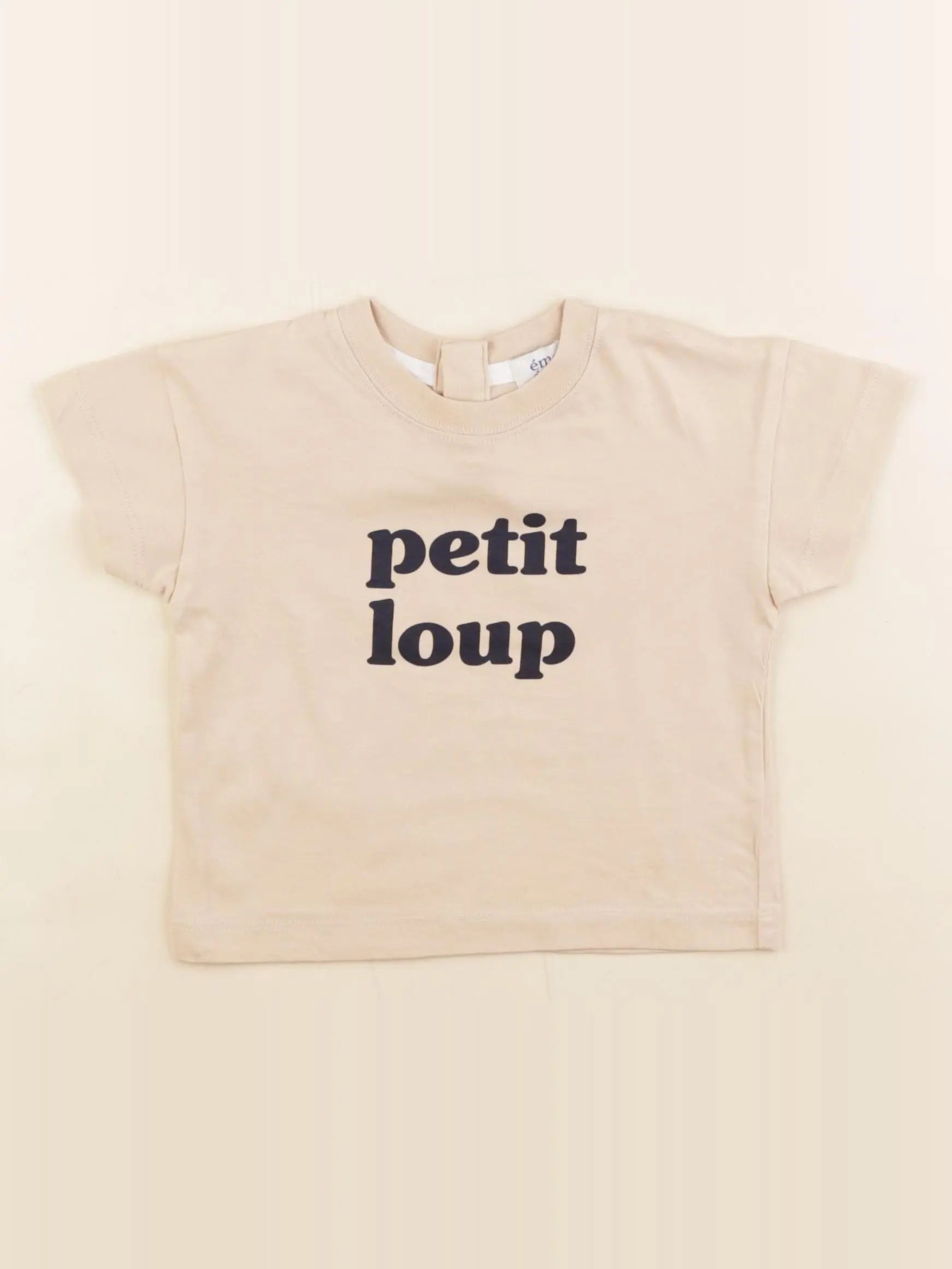 Emoi emoi - tee-shirt beige - 6 mois