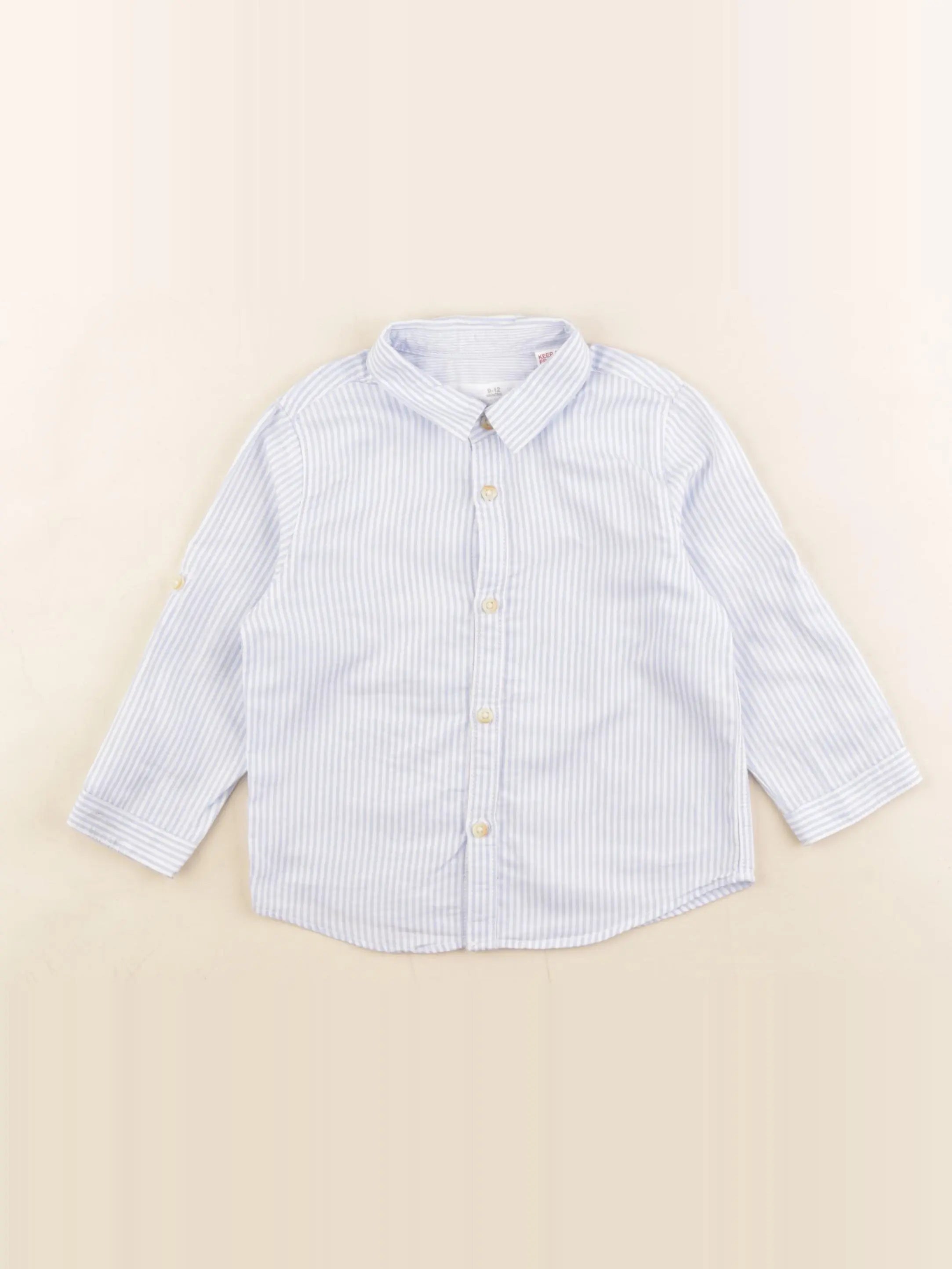 Zara - chemise bleu - 9/12 mois