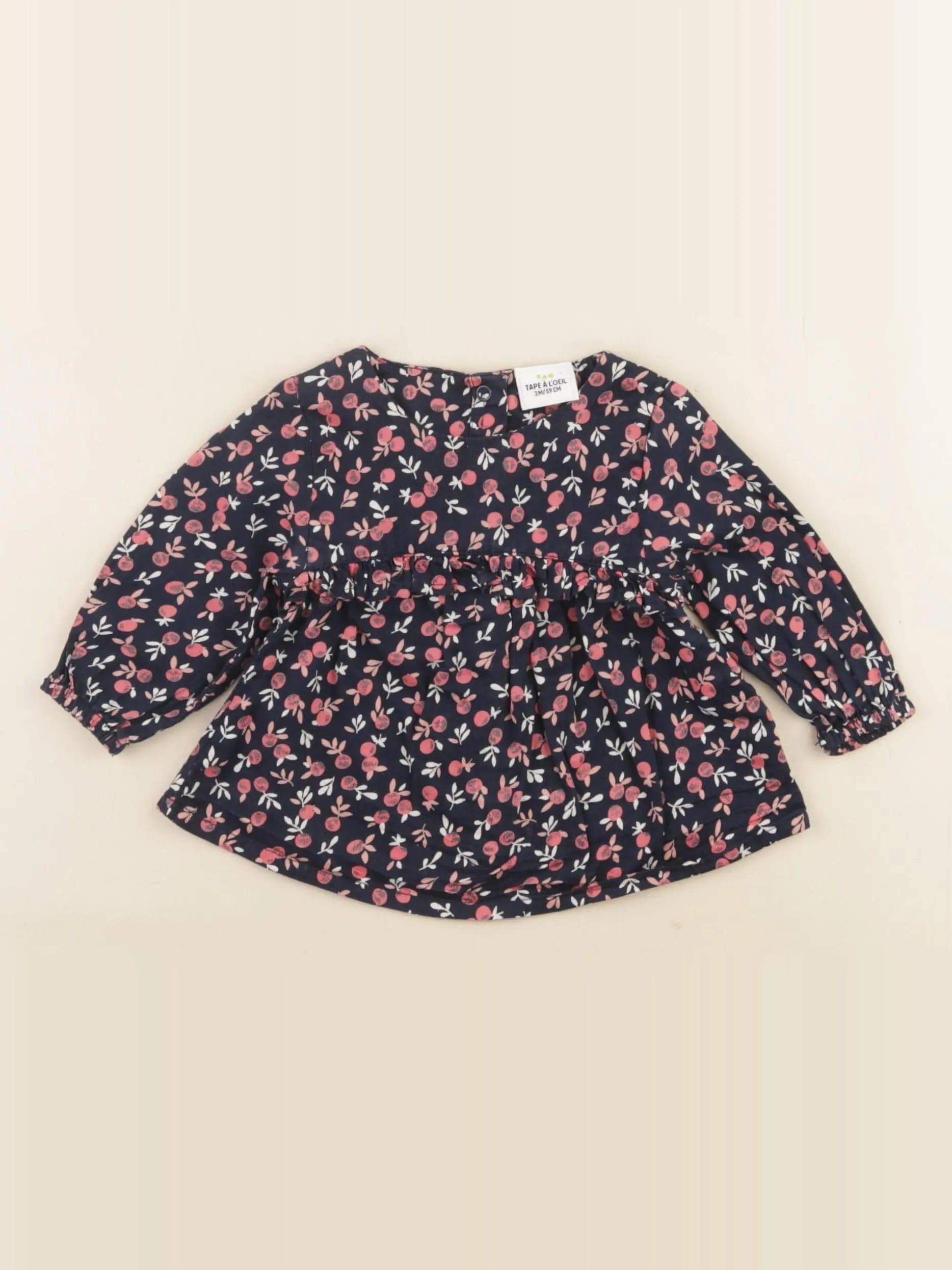 Tape à l'oeil - blouse bleu - 3 mois