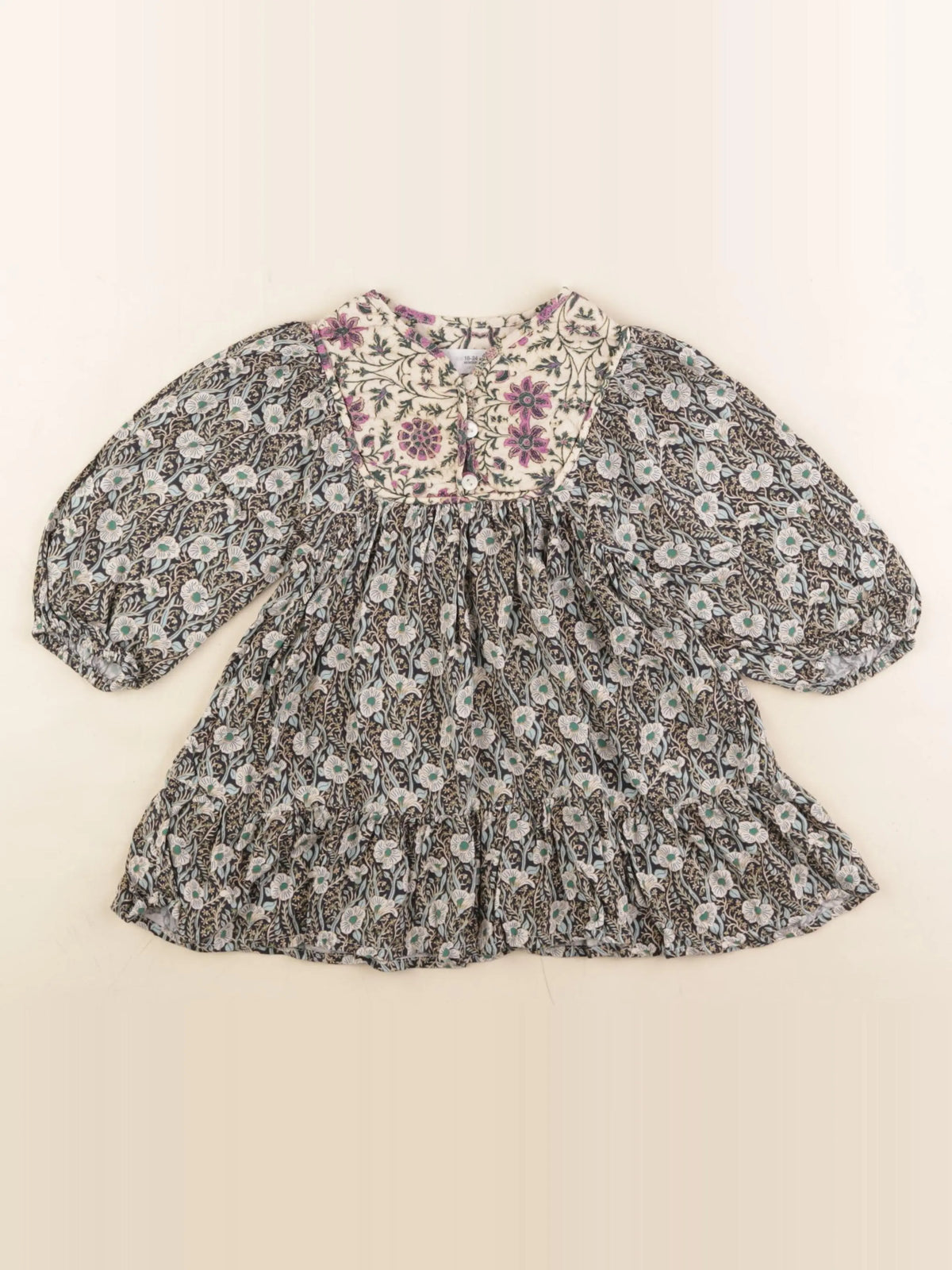 Zara - robe multicolore - 18/24 mois