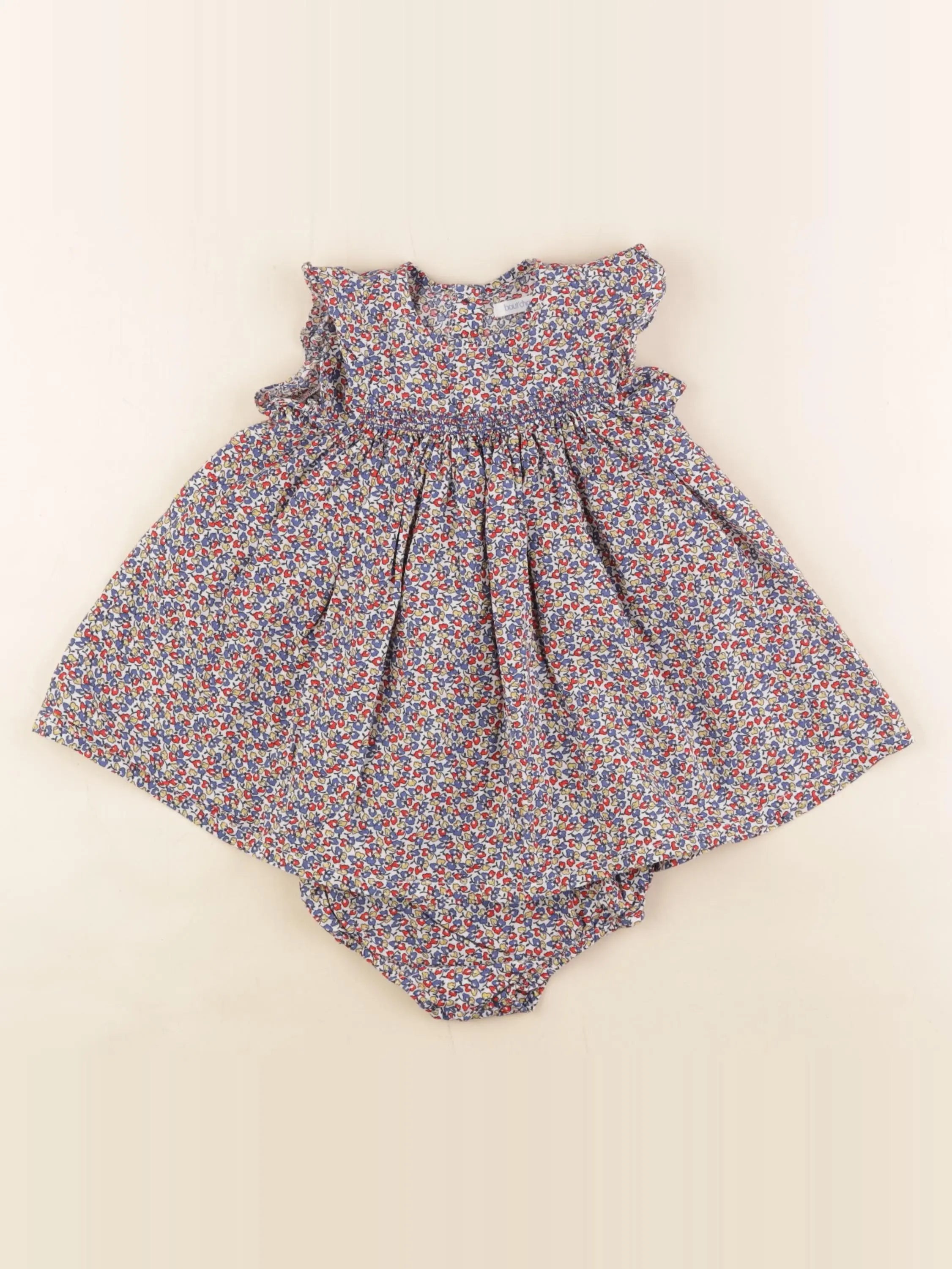 Boutchou - robe multicolore - 6 mois
