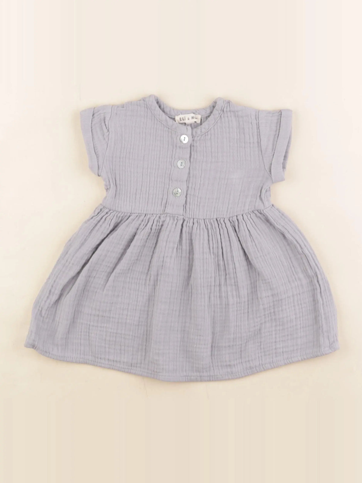 Eli & Nev - robe bleu - 3/6 mois