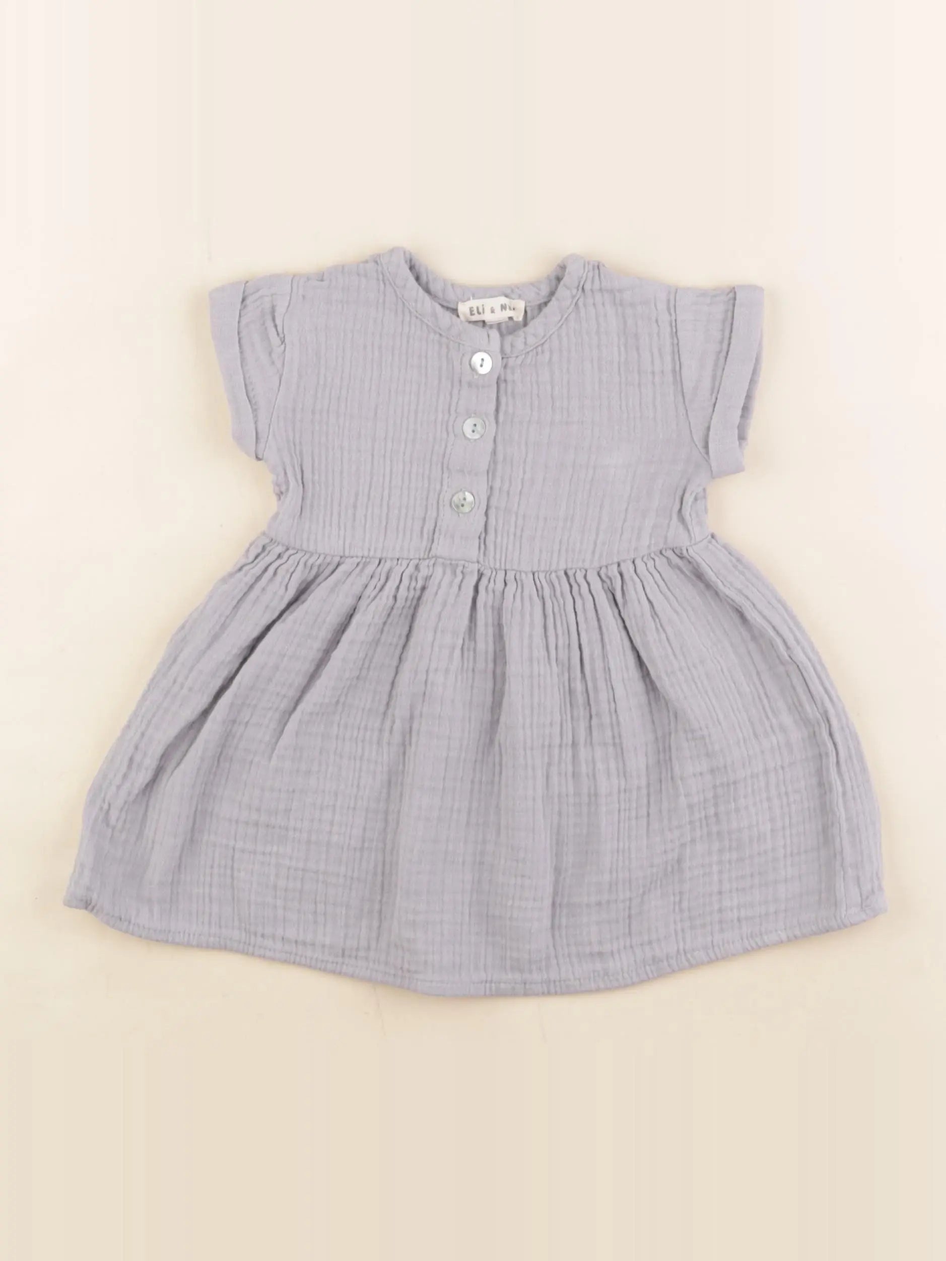 Eli & Nev - robe bleu - 3/6 mois