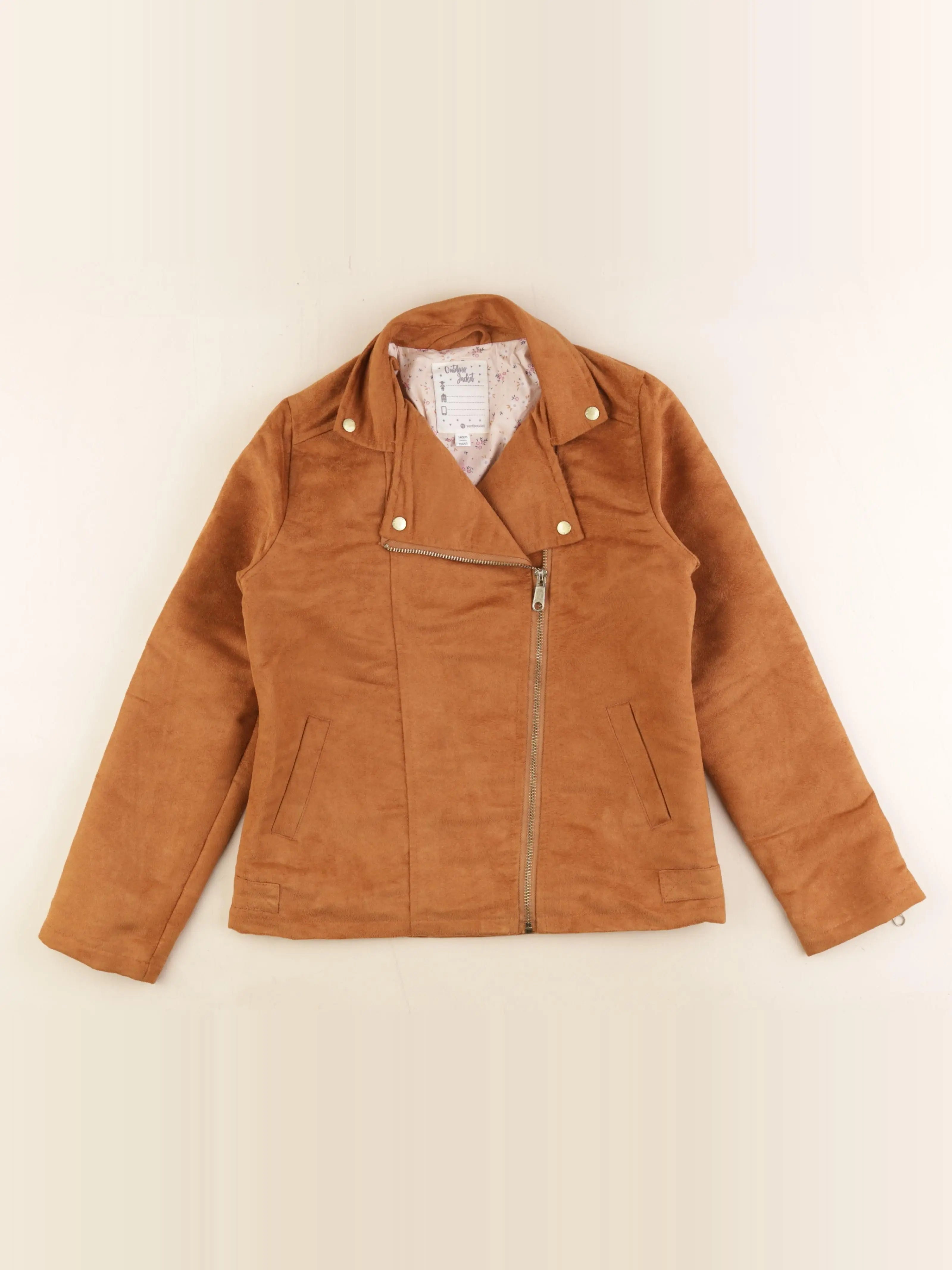 Vertbaudet - veste doublé marron - 10 ans