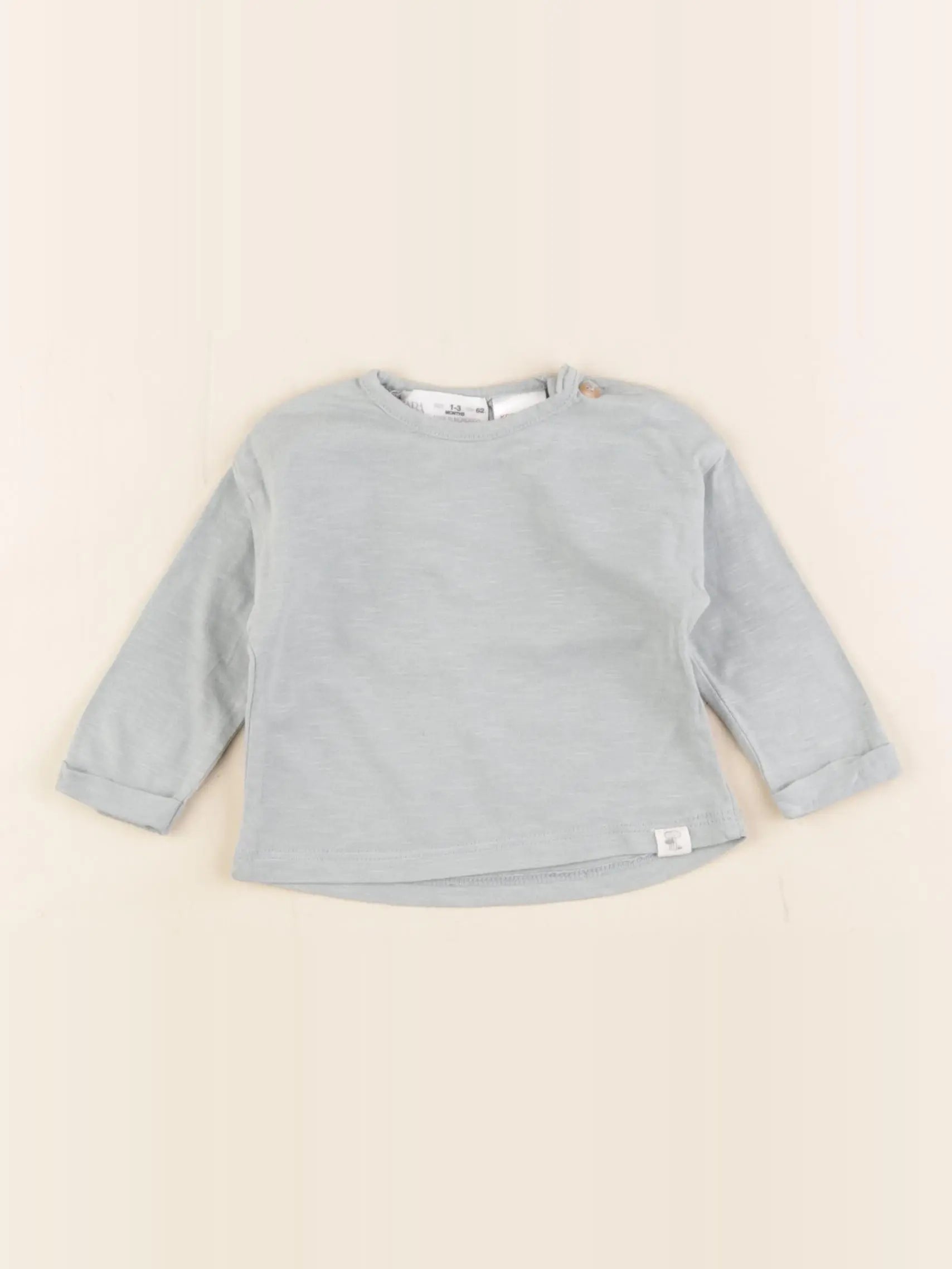 Zara - tee-shirt vert - 1/3 mois