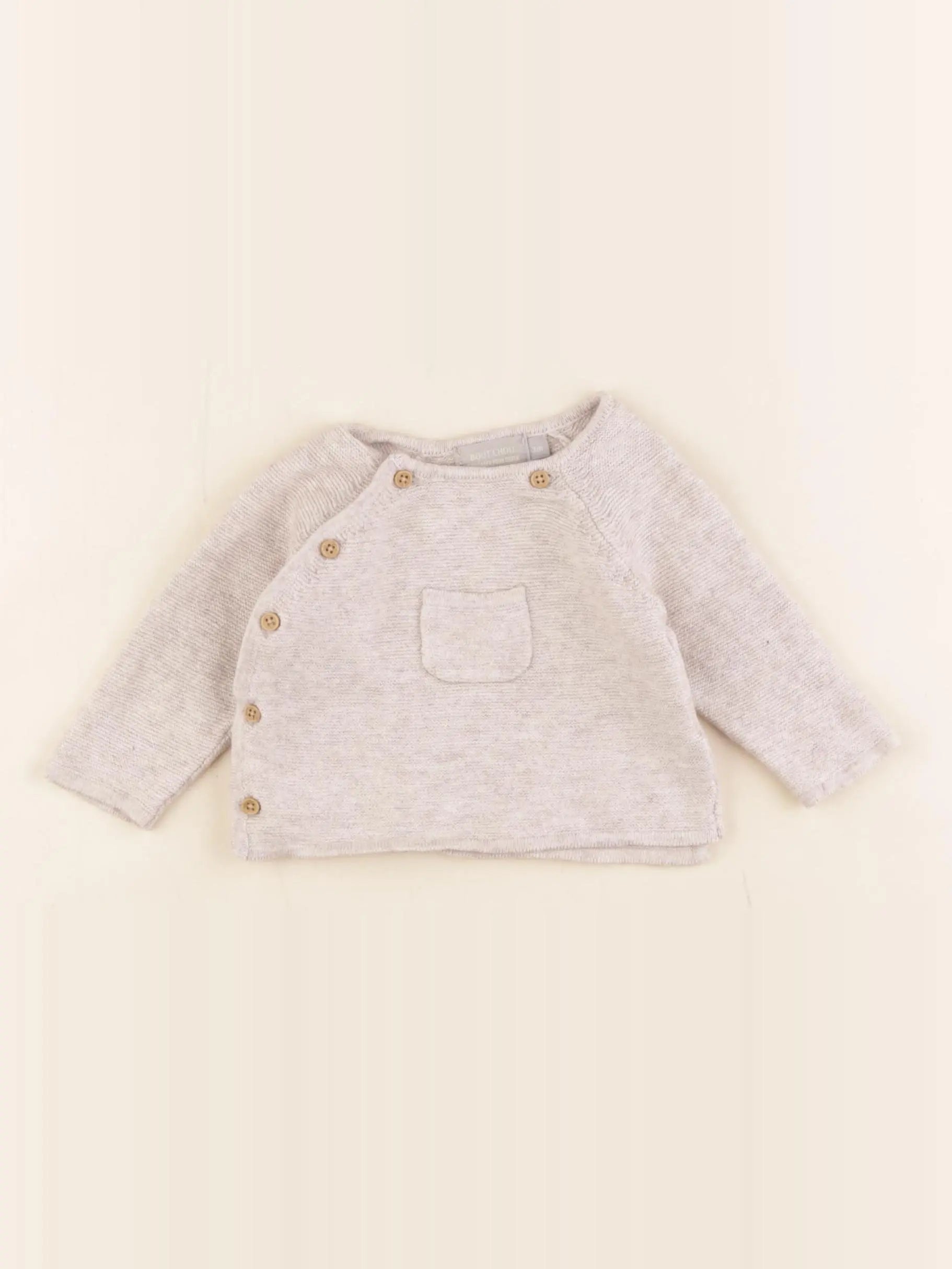 Boutchou - pull beige - 3 mois