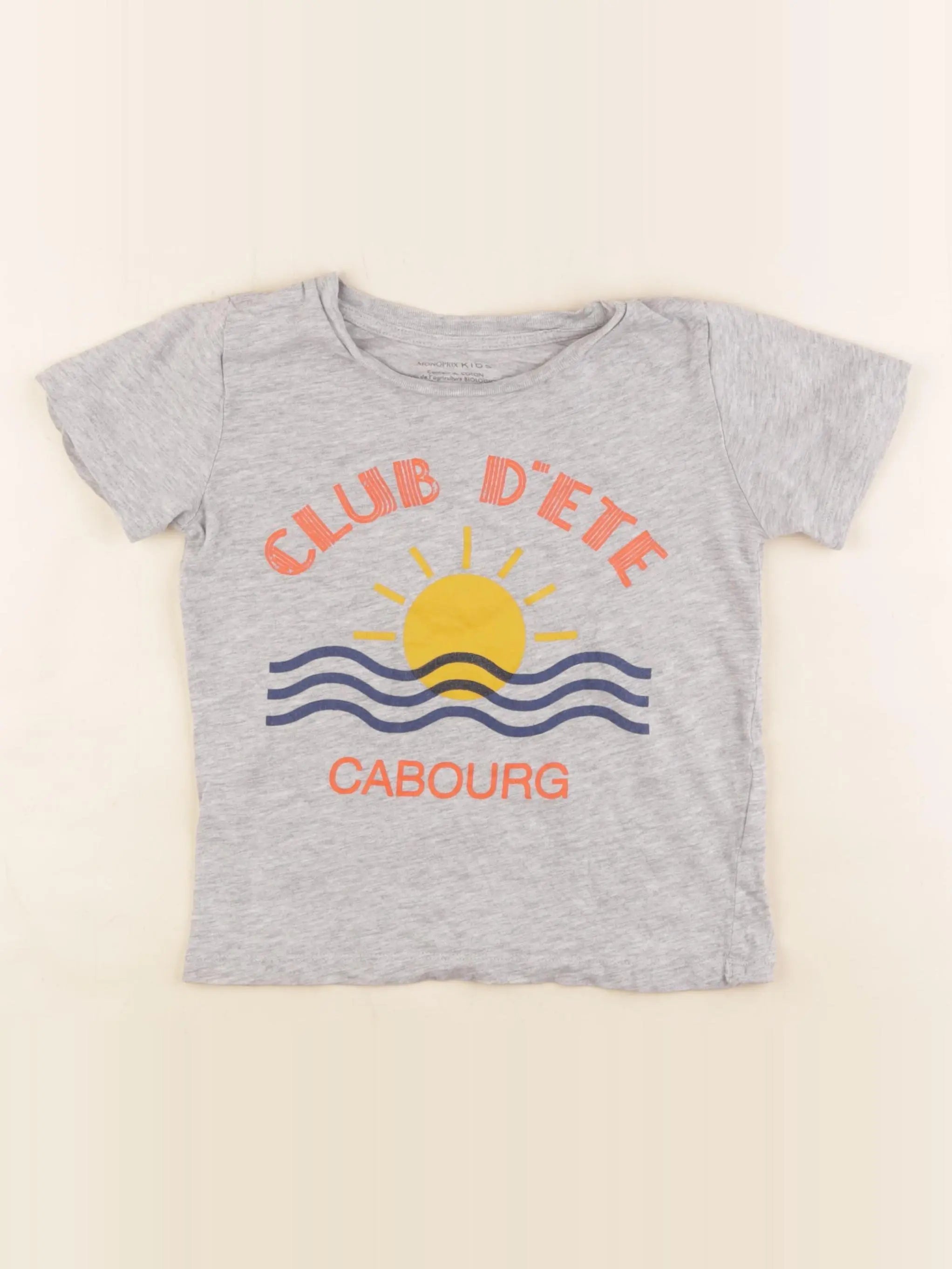 Monoprix - tee-shirt gris - 5 ans