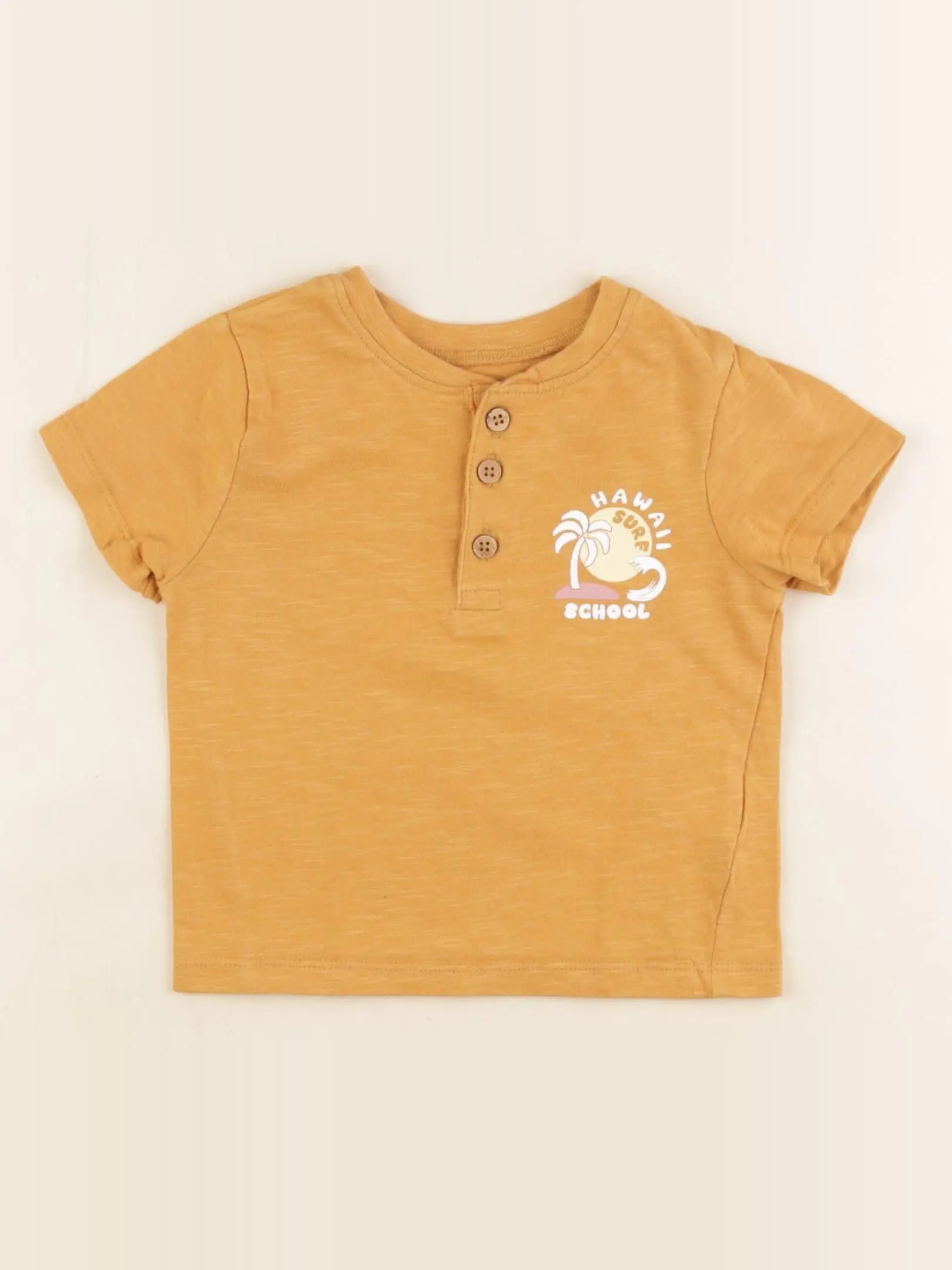 Vertbaudet - tee-shirt jaune - 18 mois