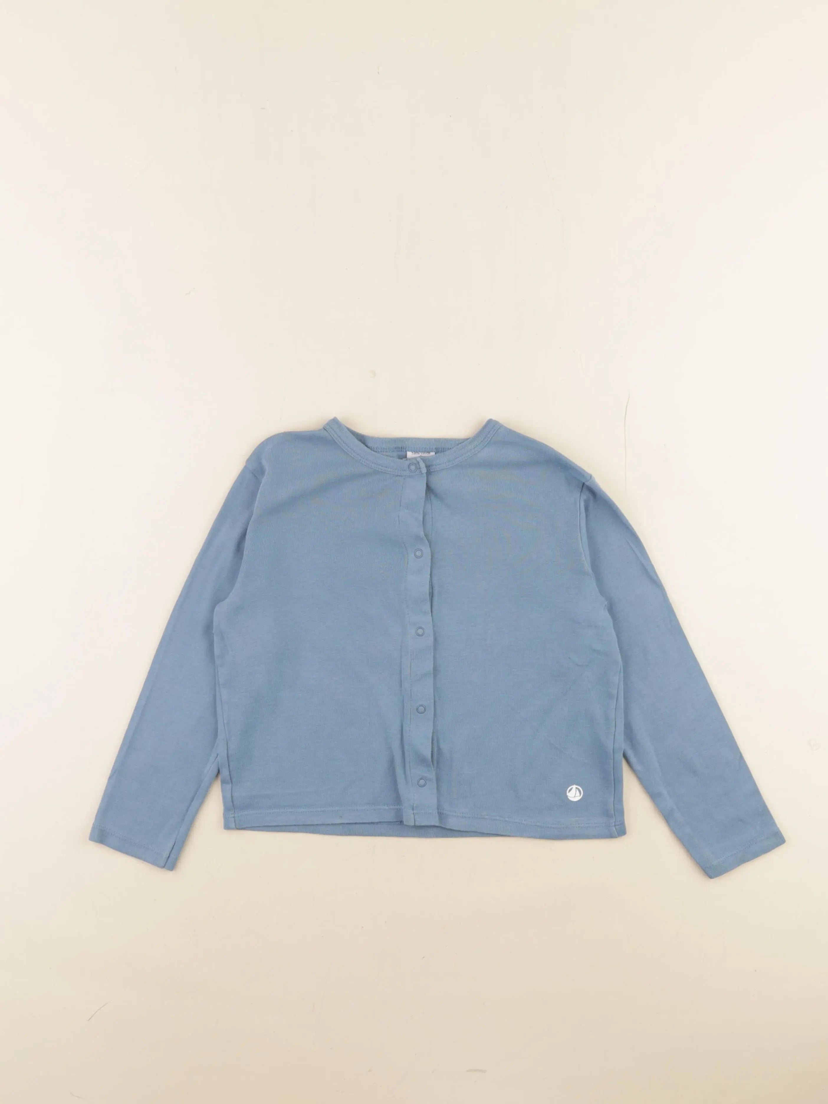 Petit Bateau - tee-shirt bleu - 5 ans