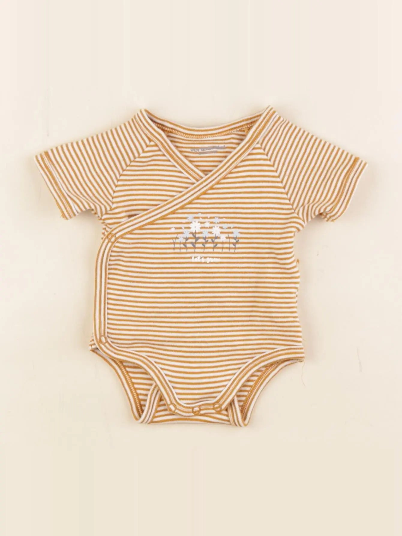 Vertbaudet - body marron - 1 mois