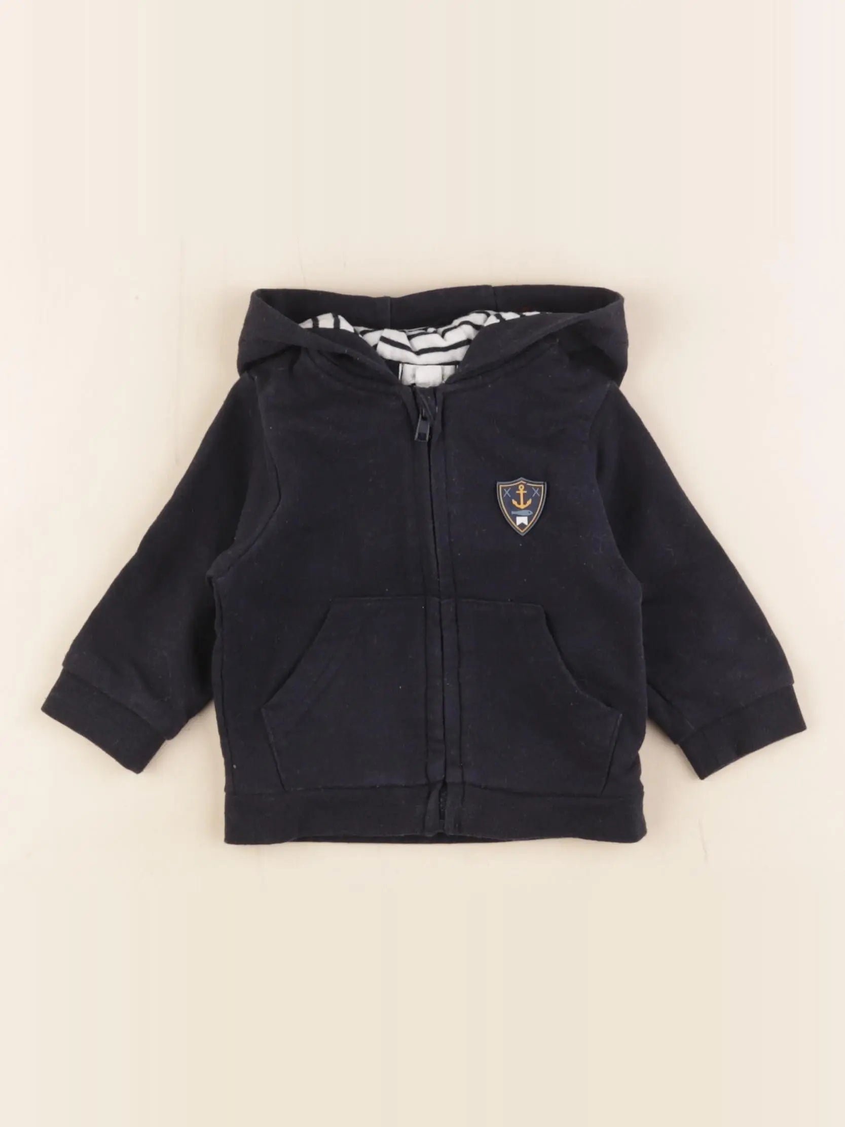 Vertbaudet - sweat bleu - 3 mois